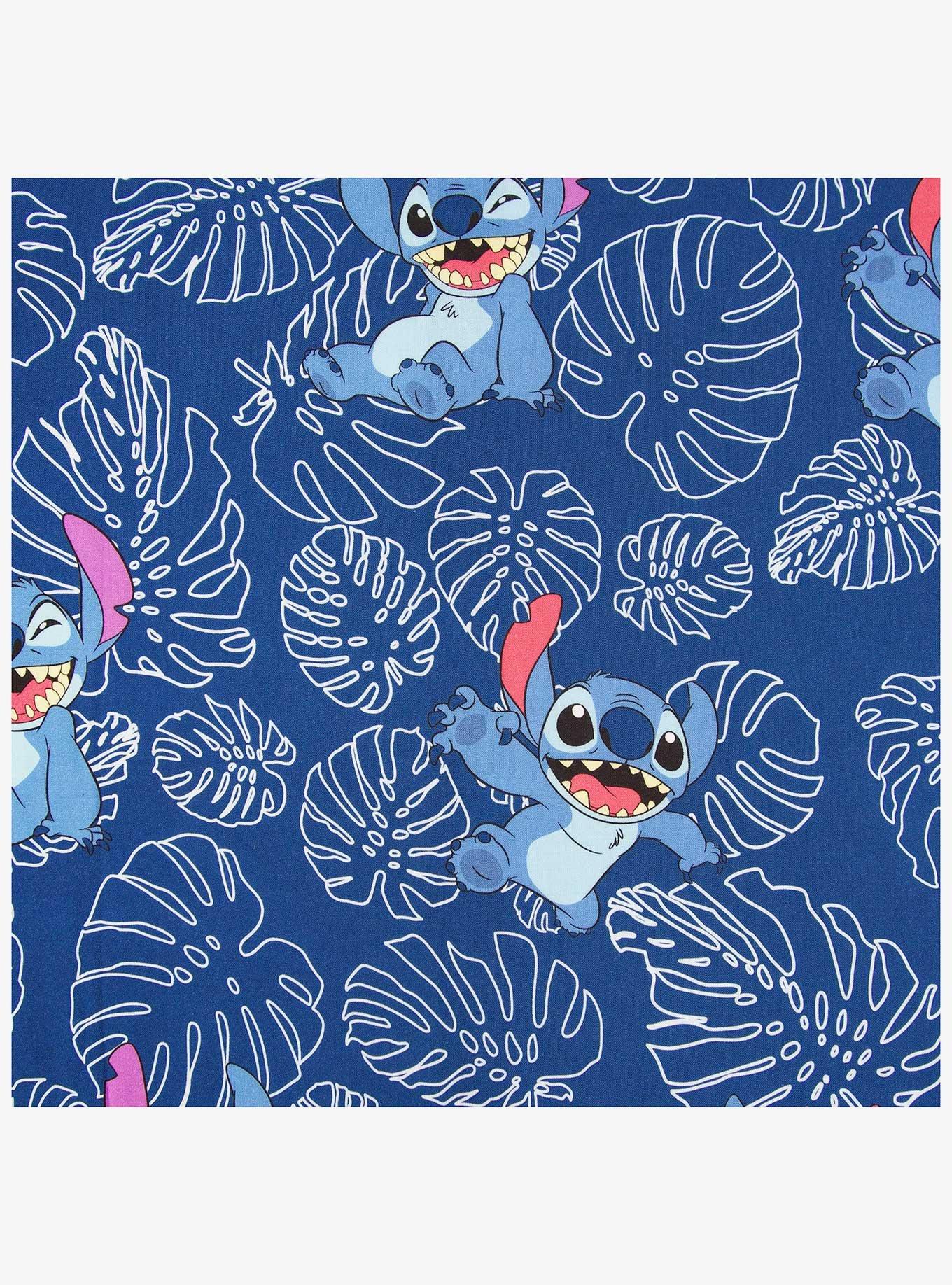 Disney Lilo & Stitch Stitch Plants Woven Button-Up, MULTI, alternate