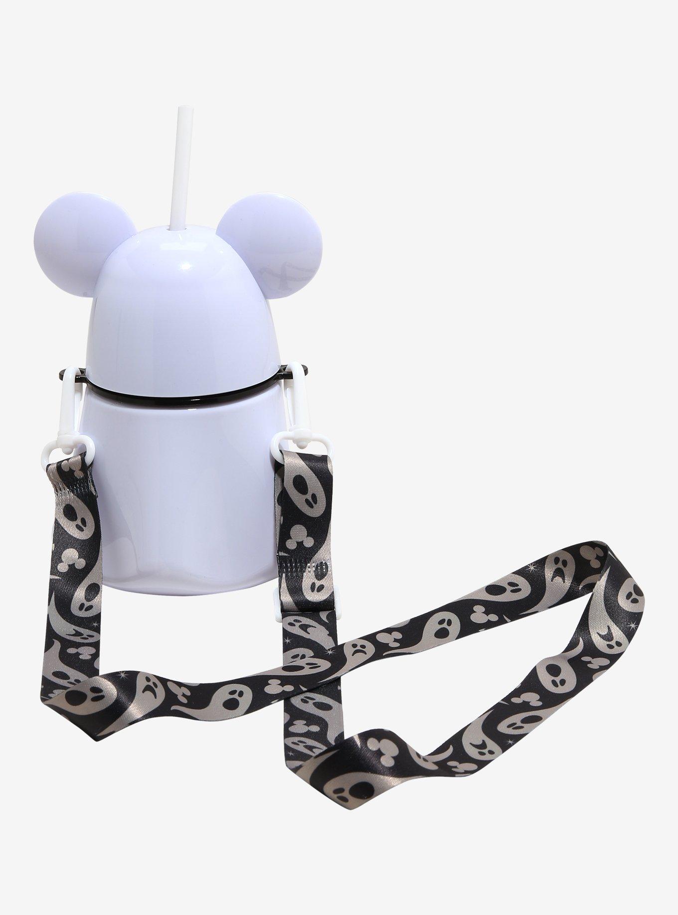 Disney Mickey Mouse Ghost Water Bottle With Strap, , hi-res