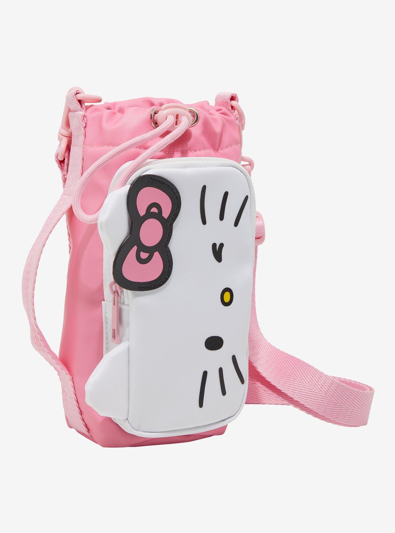 Hello Kitty Winking Face Water Bottle Sling