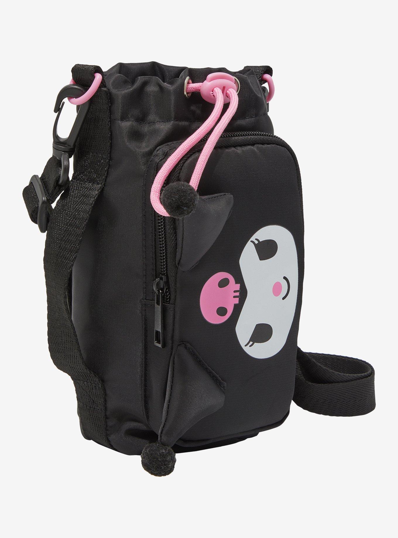 Kuromi Face Water Bottle Sling, , hi-res