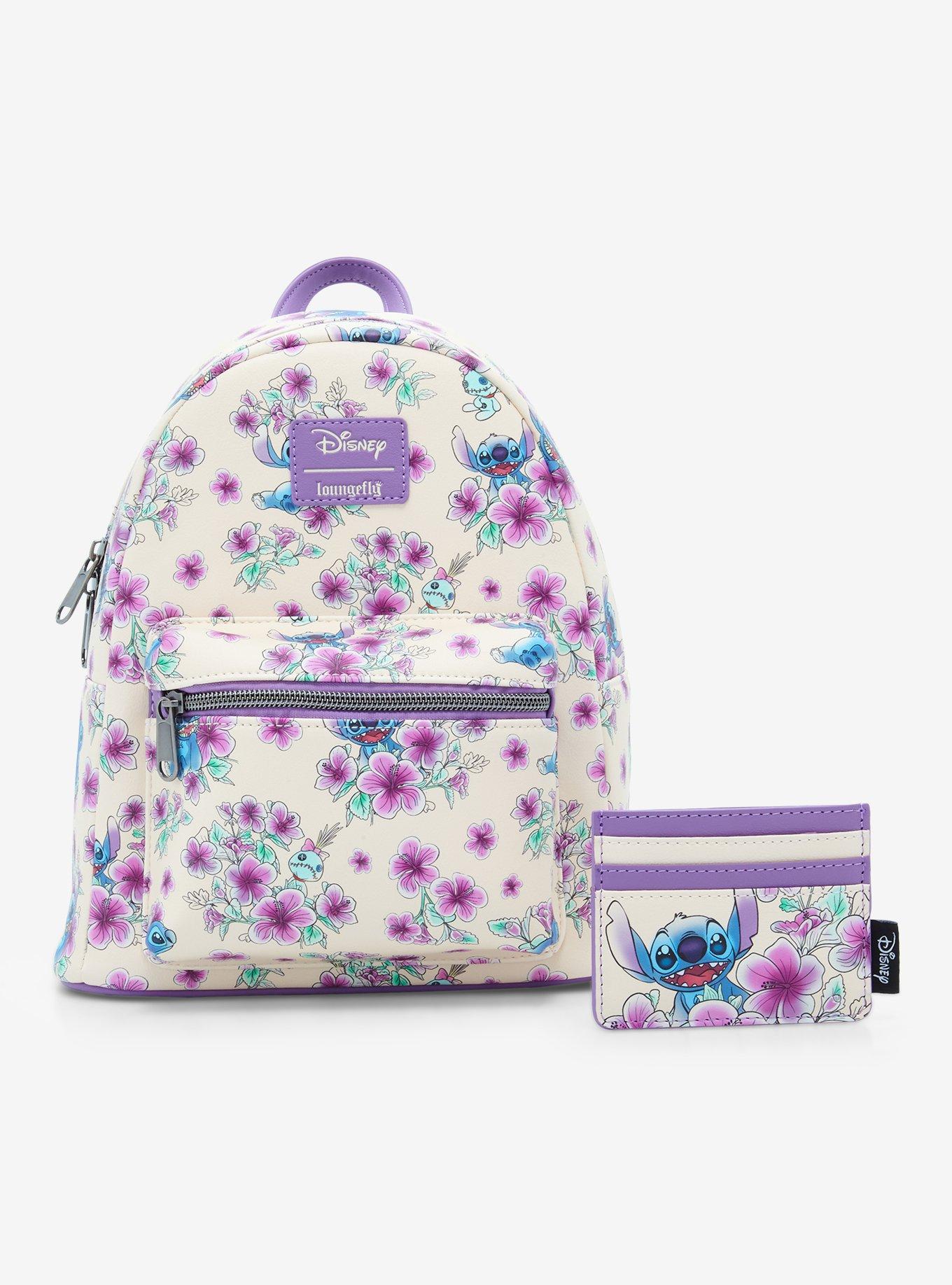 Loungefly Disney Lilo & Stitch Hibiscus Flowers Mini Backpack, , alternate