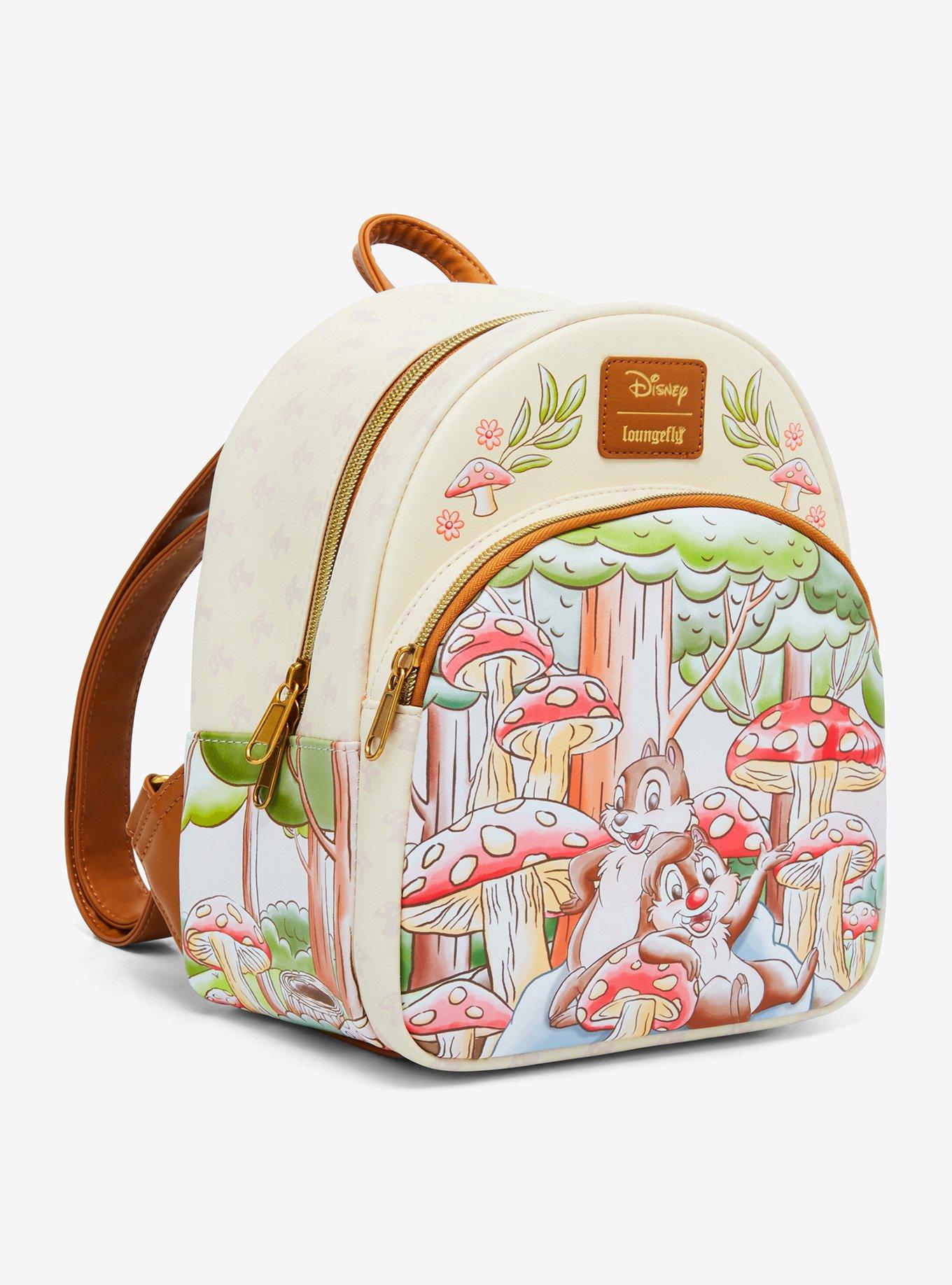 Loungefly Disney Chip 'N' Dale Mushroom Forest Mini Backpack