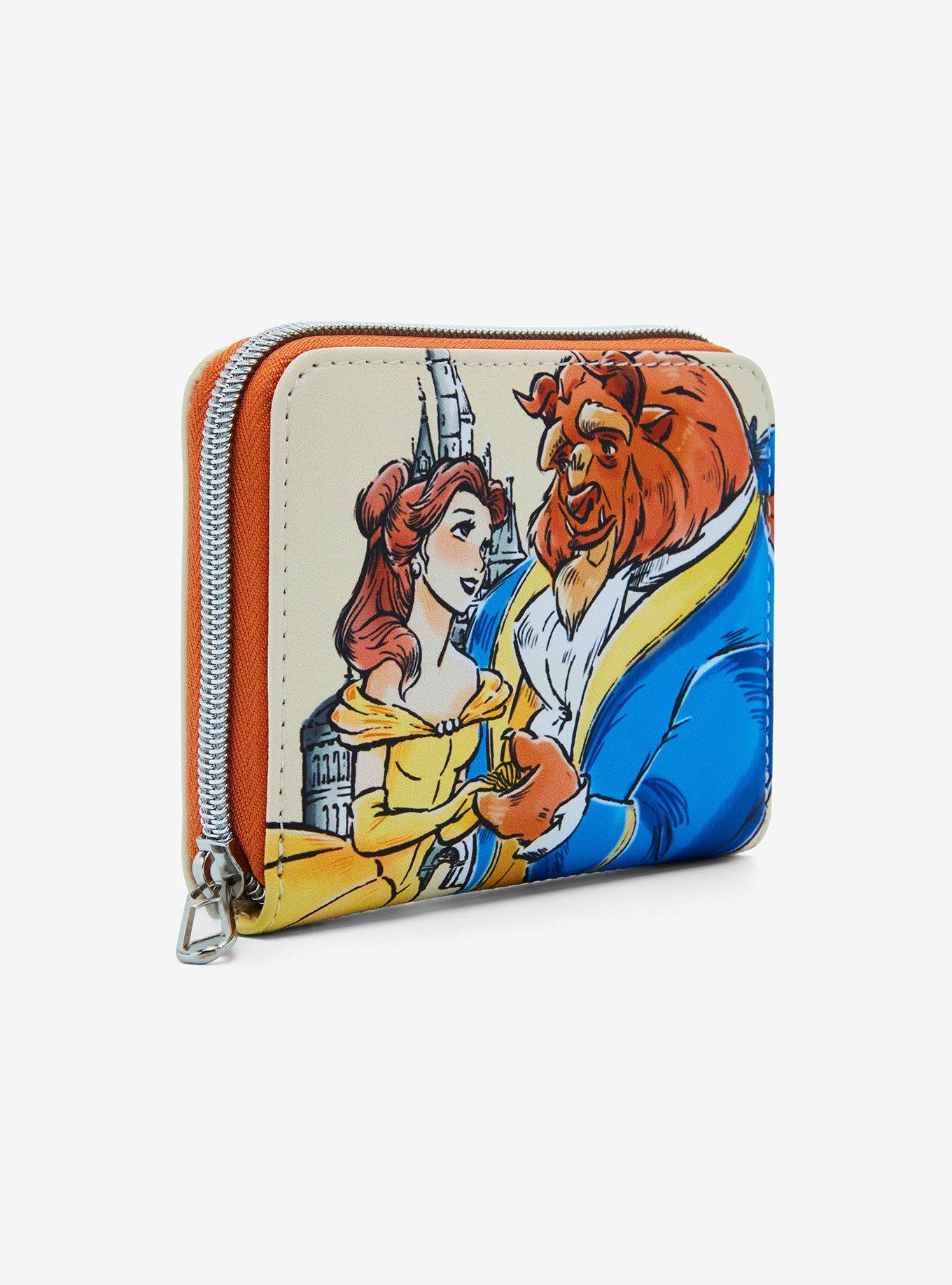 Loungefly Disney Beauty And The Beast Couple Rose Mini Wallet, , alternate