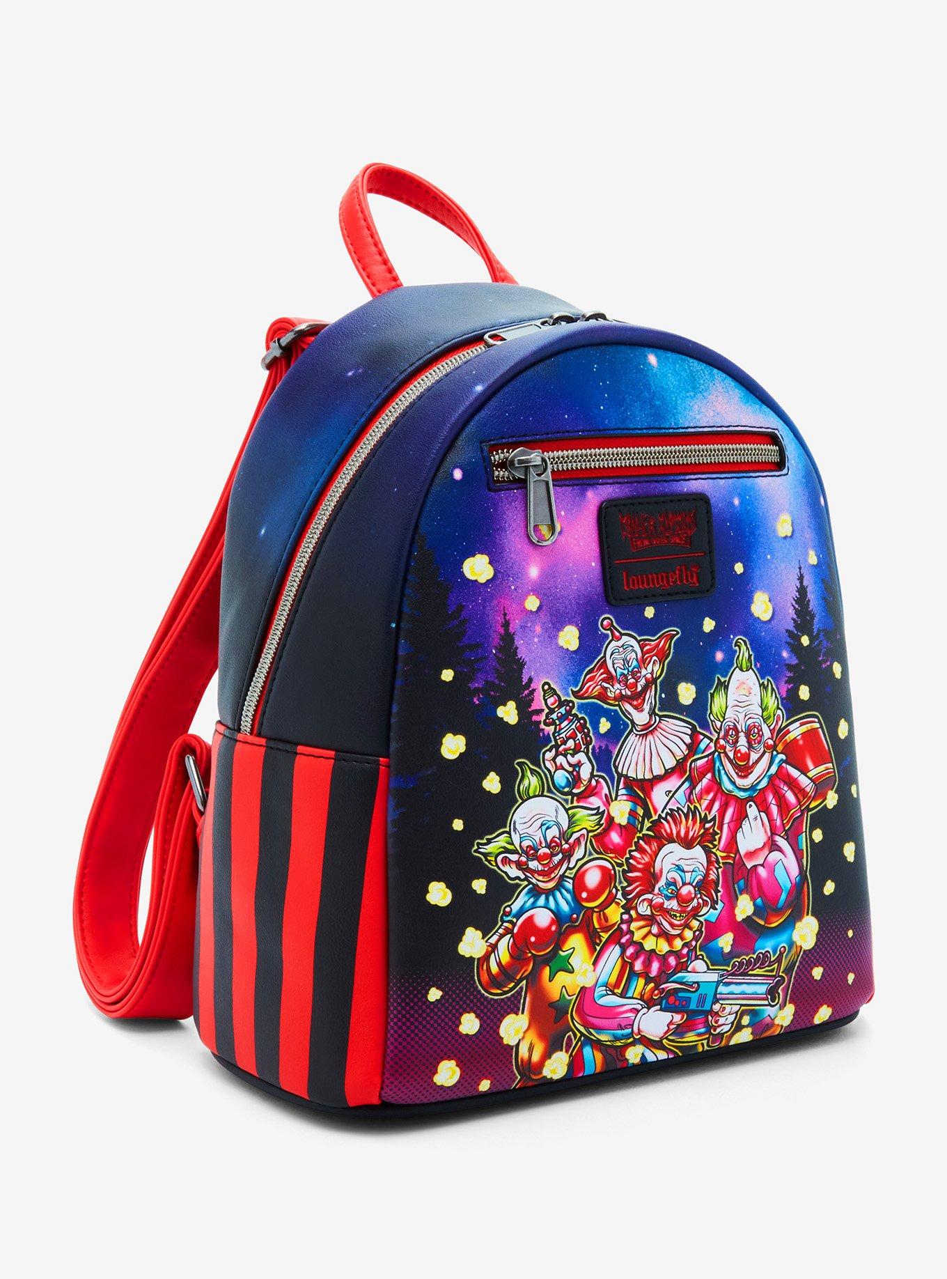 Loungefly Killer Klowns From Outer Space Popcorn Mini Backpack