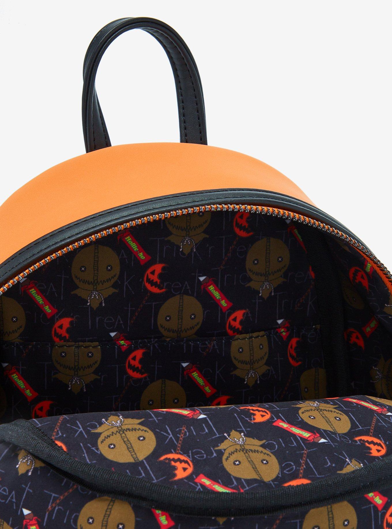 Loungefly Trick 'R Treat Pumpkin Light-Up Mini Backpack, , alternate