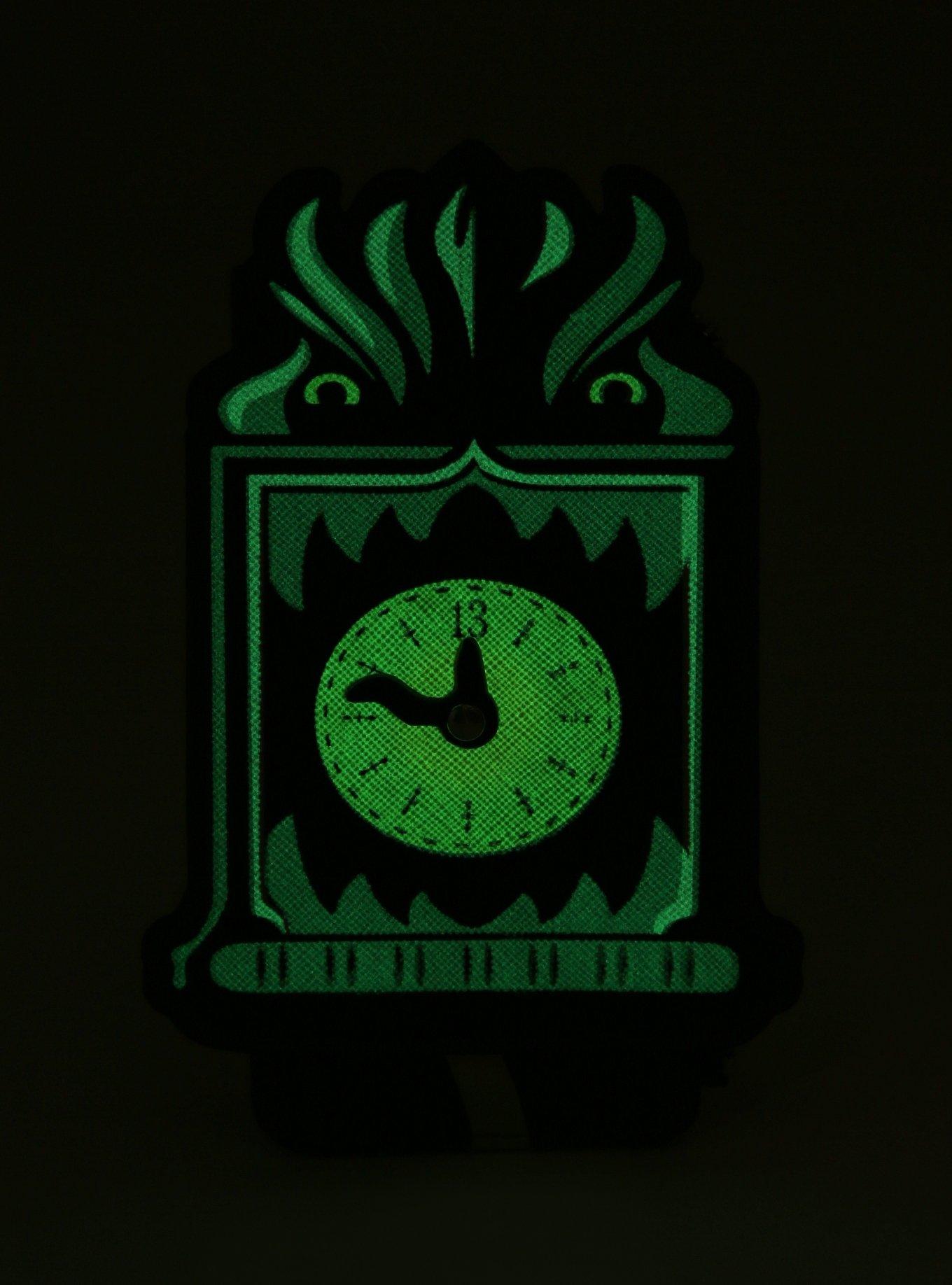 Loungefly Disney The Haunted Mansion Clock Glow-In-The-Dark Cardholder, , hi-res