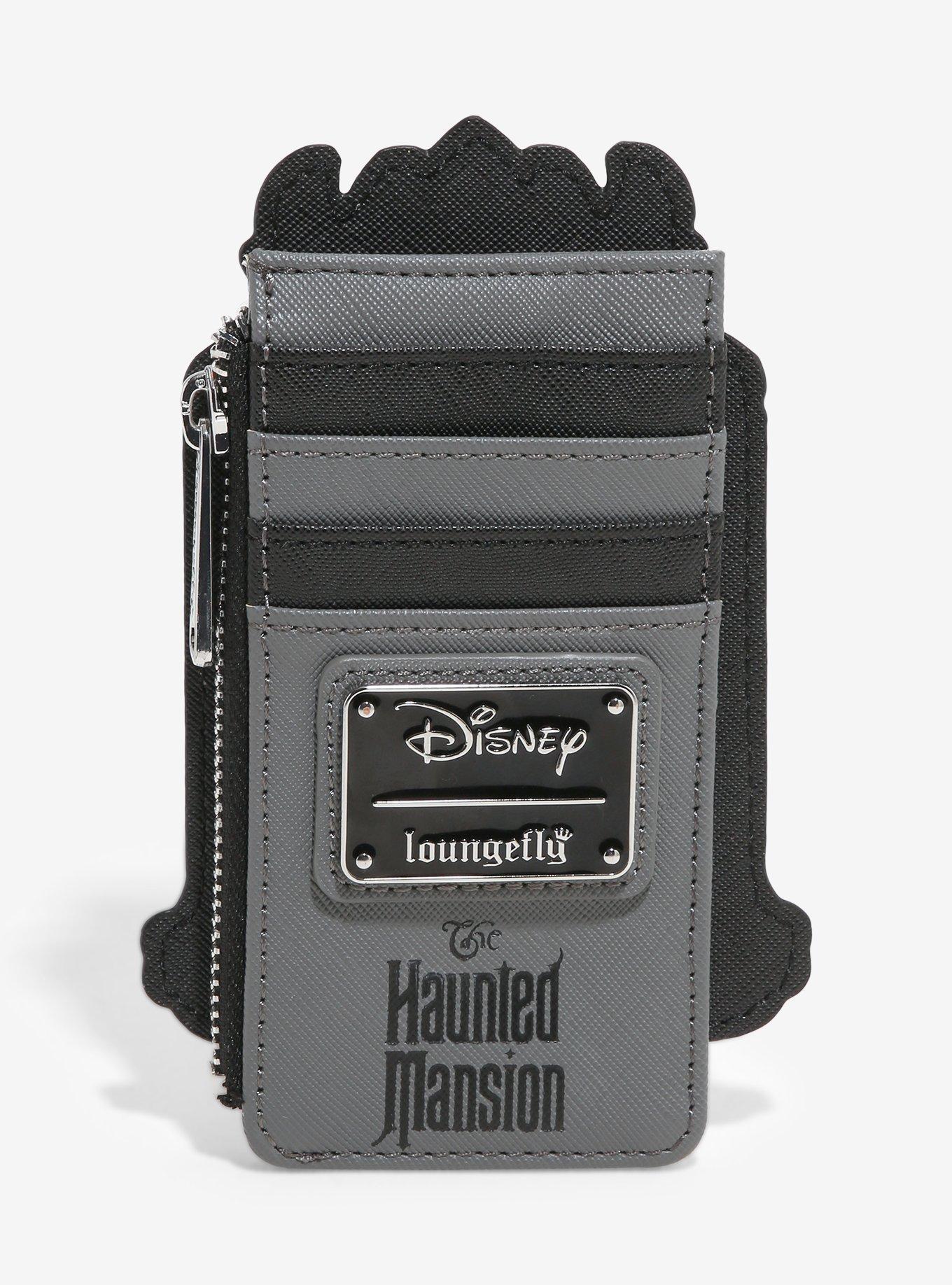 Loungefly Disney The Haunted Mansion Clock Glow-In-The-Dark Cardholder