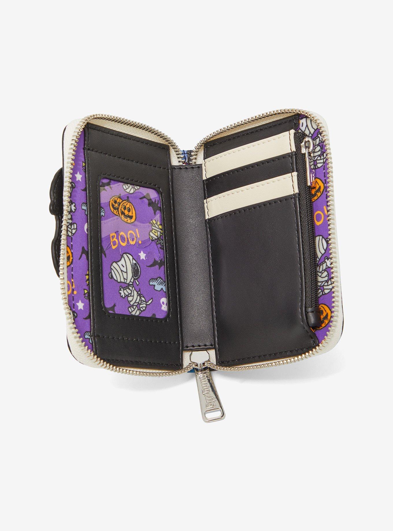 Peanuts Snoopy Mummy Glow-In-The-Dark Mini Zipper Wallet, , alternate