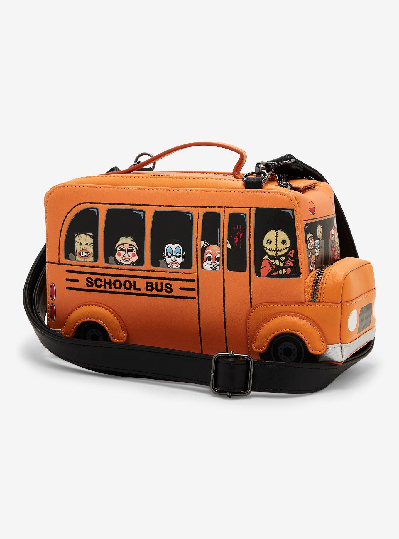 Loungefly Trick 'R Treat School Bus Glow-In-The-Dark Figural Crossbody Bag, , alternate