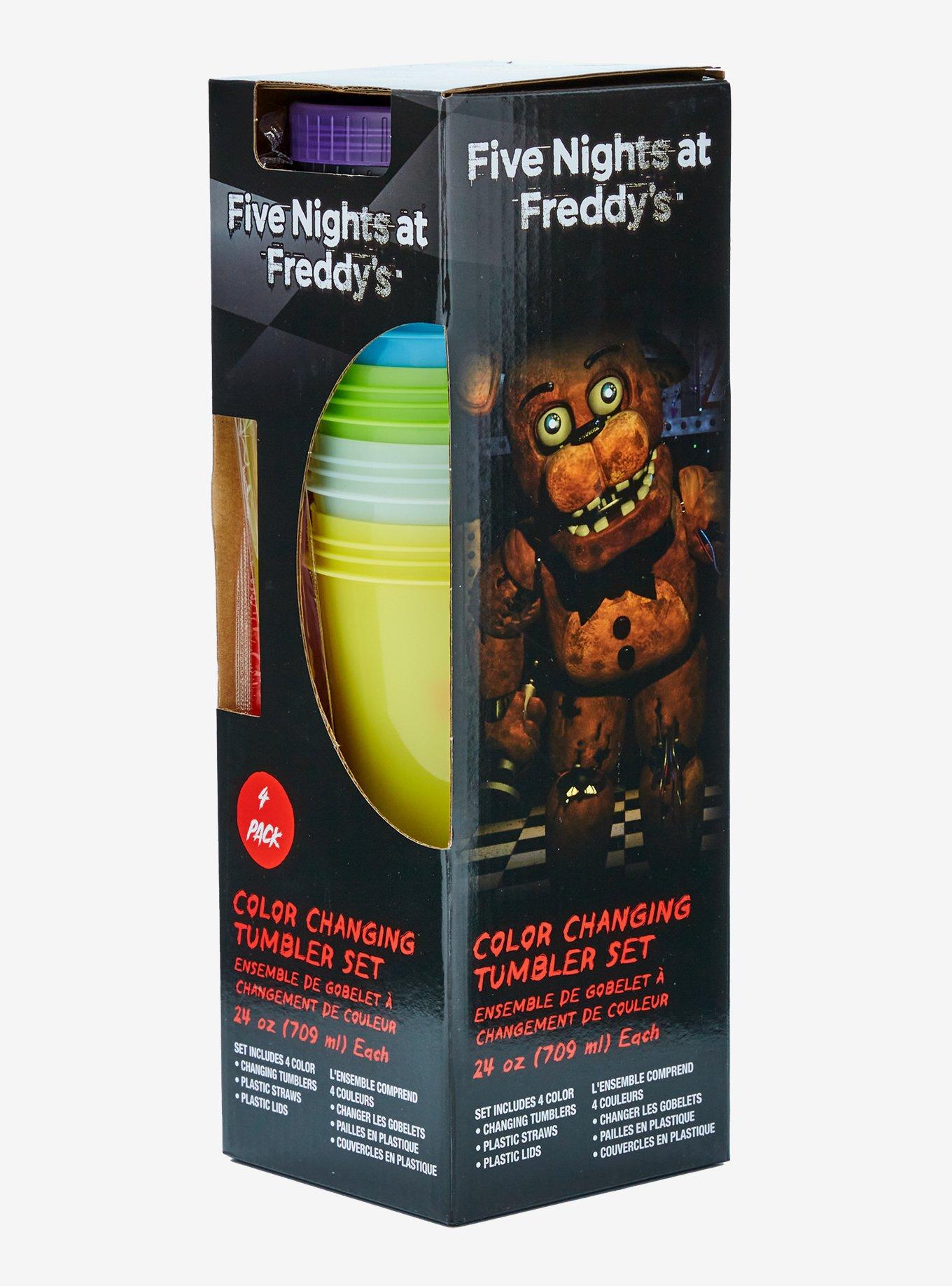 Five Nights At Freddy's Color-Changing Acrylic Travel Cup Set