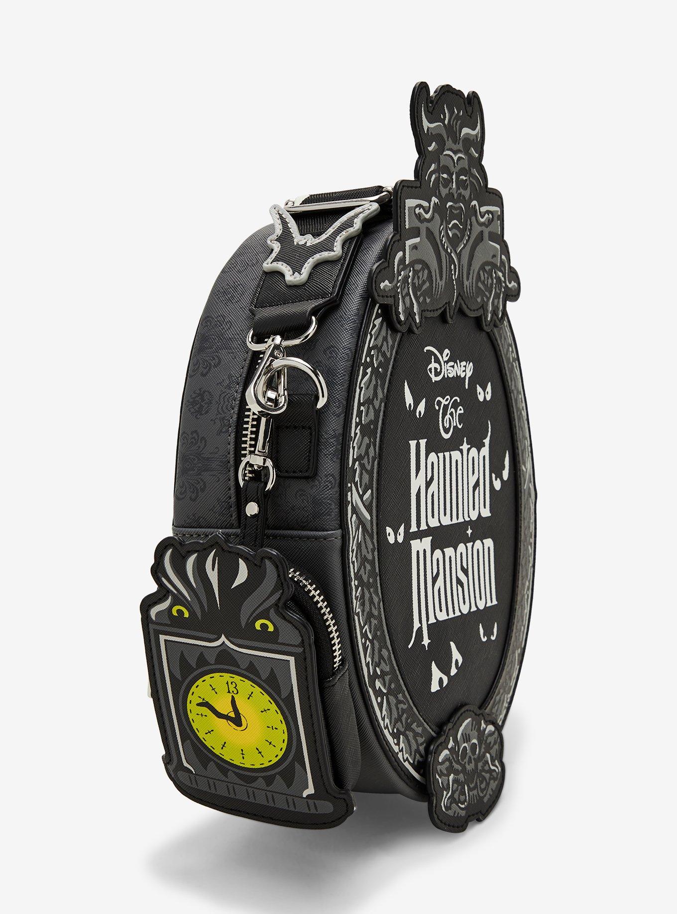 Loungefly Disney The Haunted Mansion Plaque Figural Glow-In-The-Dark Crossbody Bag, , alternate