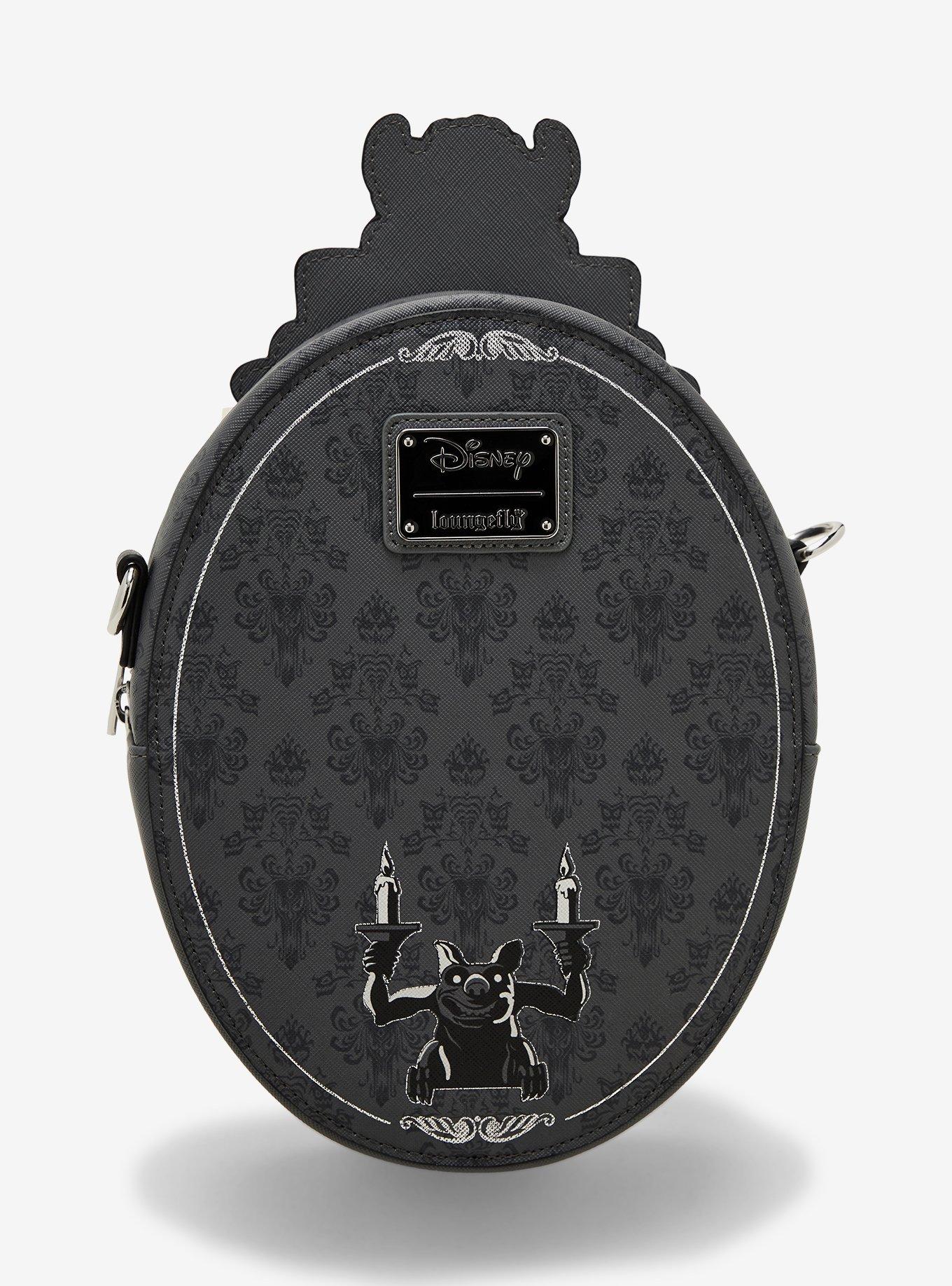 Loungefly Disney The Haunted Mansion Plaque Figural Glow-In-The-Dark Crossbody Bag, , alternate