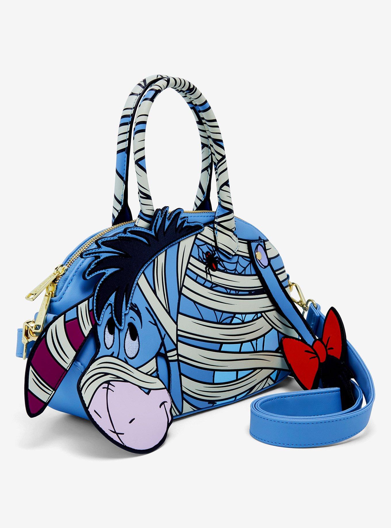 Loungefly Disney Winnie the Pooh Mummy Eeyore Figural Glow-In-The-Dark Crossbody Bag, , alternate