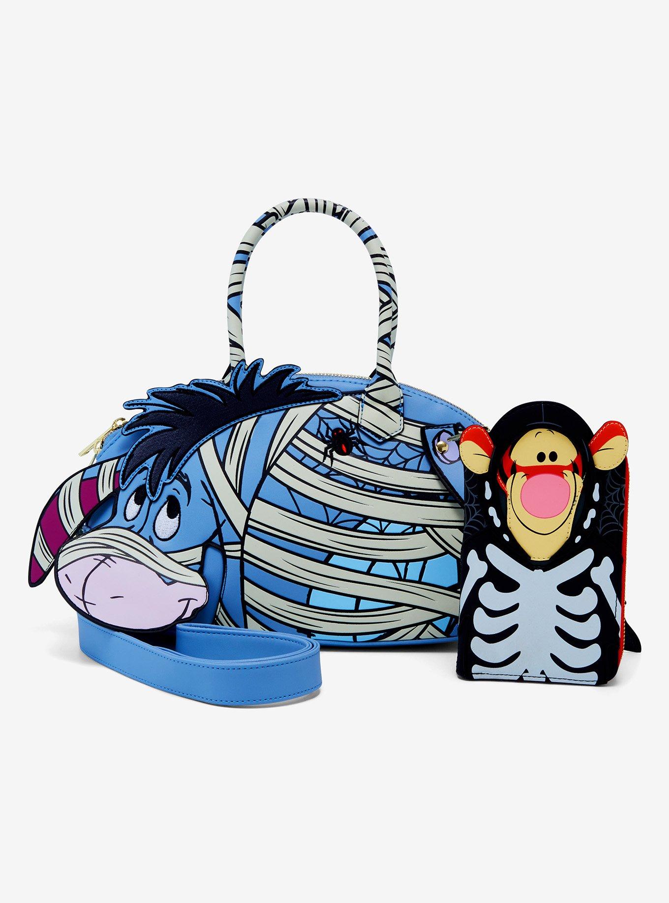 Loungefly Disney Winnie the Pooh Mummy Eeyore Figural Glow-In-The-Dark Crossbody Bag, , alternate