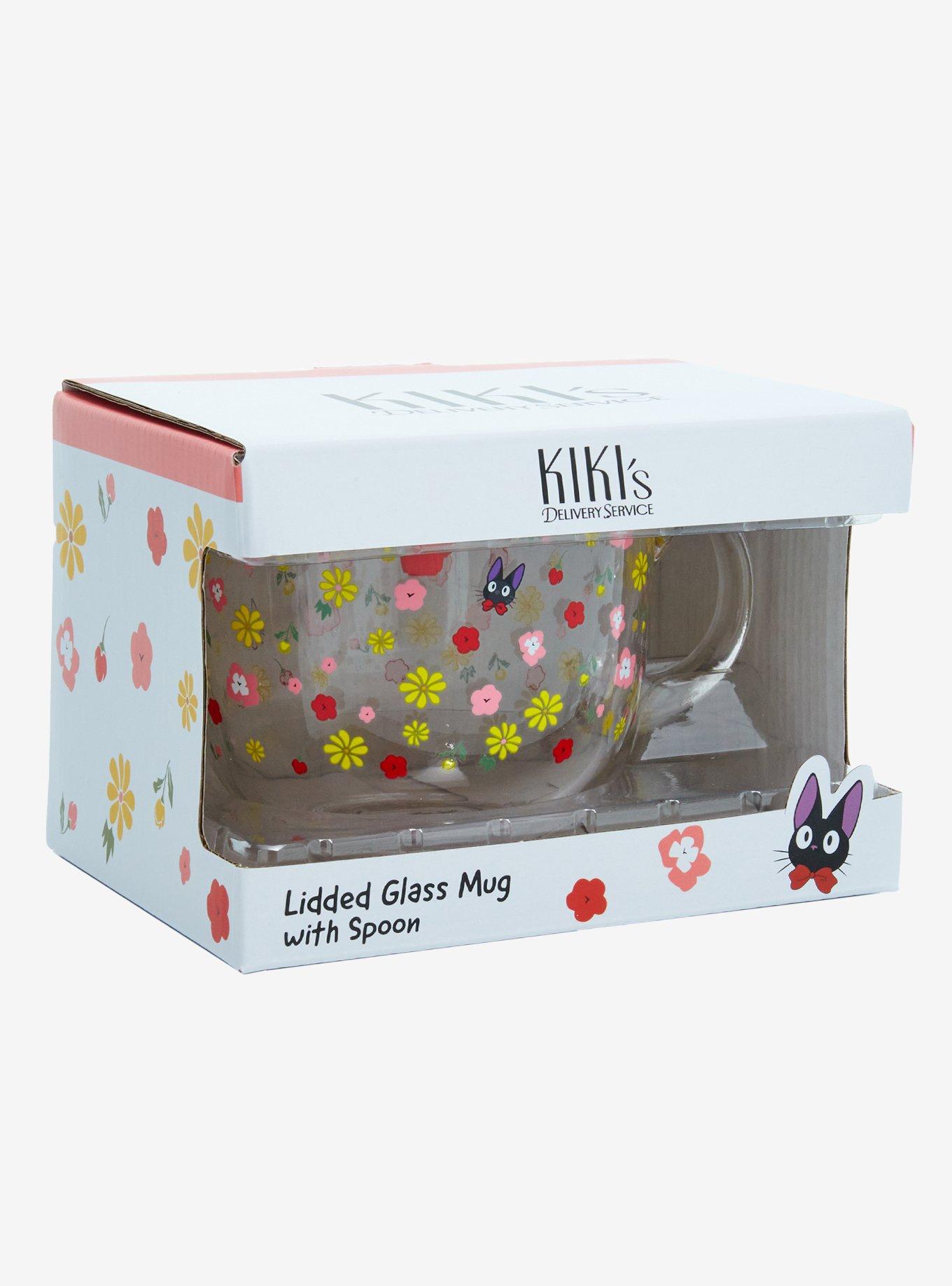 Studio Ghibli® Kiki's Delivery Service Jiji Lidded Glass Mug With Spoon, , alternate