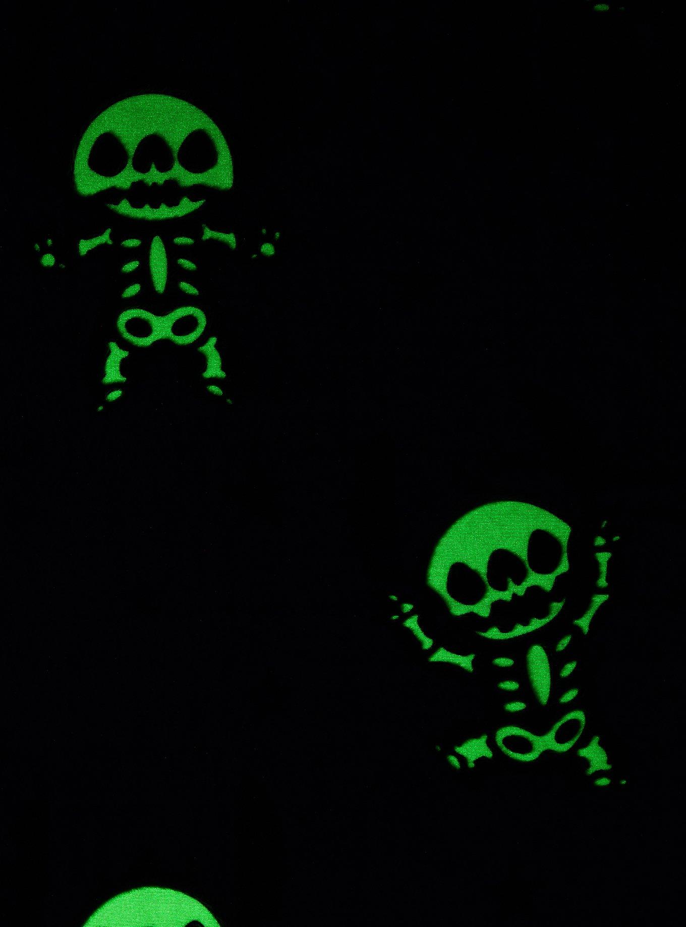 Disney Stitch Skeleton Glow-In-The-Dark Throw Blanket, , alternate