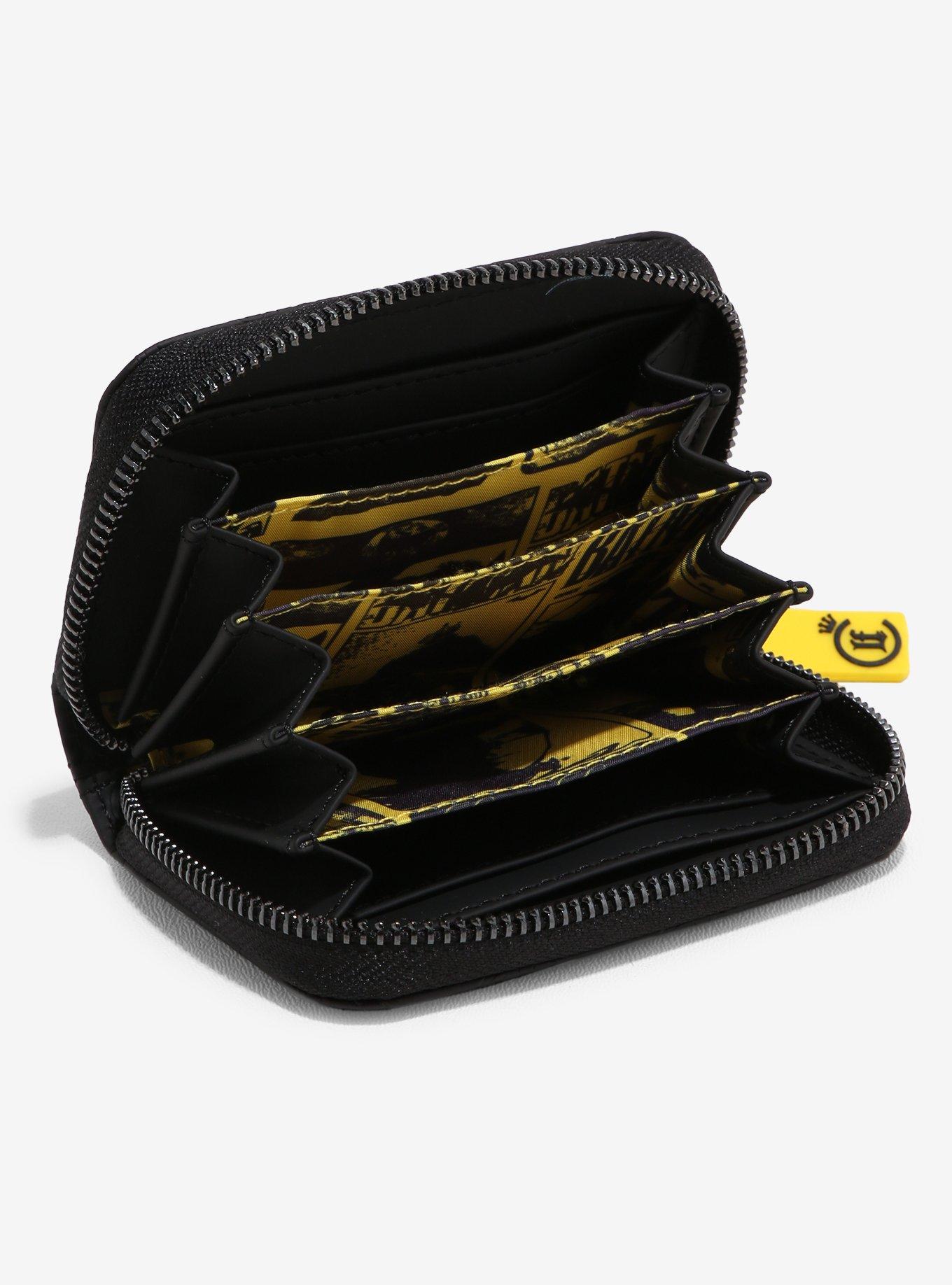 Loungefly Collectiv DC Comics Batman Logo Allover Print Accordion Wallet, , alternate