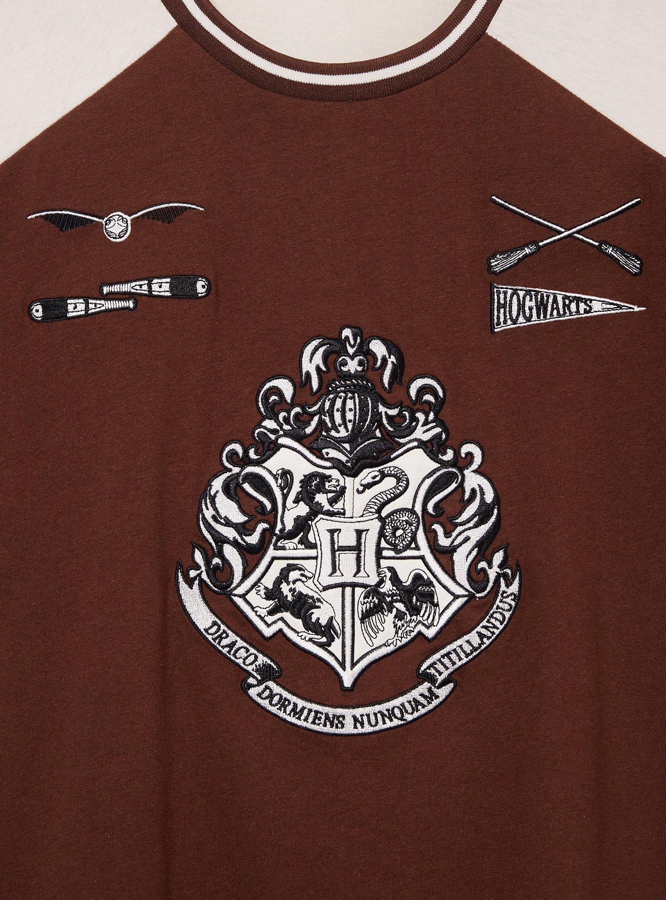 Harry Potter Hogwarts Quidditch T-Shirt - BoxLunch Exclusive, BROWN, alternate