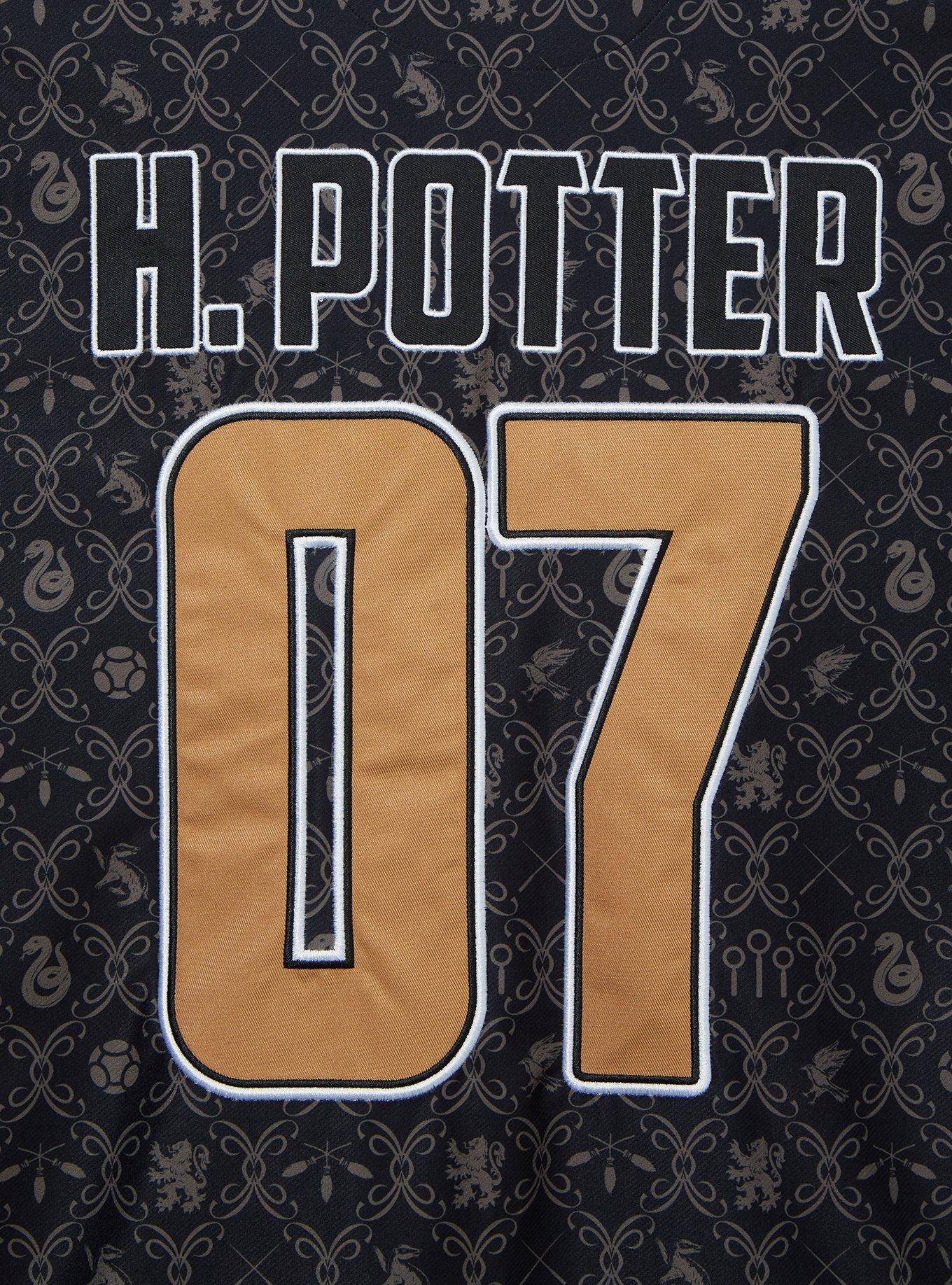 Harry Potter Hogwarts Symbols Allover Print Soccer Jersey - BoxLunch Exclusive, BLACK, alternate