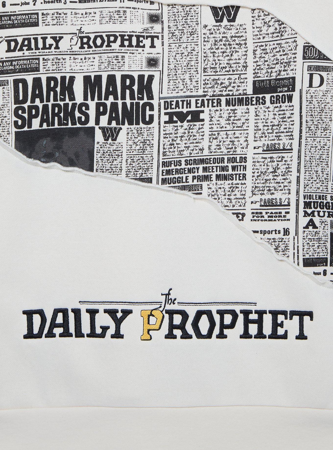 Harry Potter The Daily Prophet Articles Zippered Hoodie — BoxLunch Exclusive, , alternate