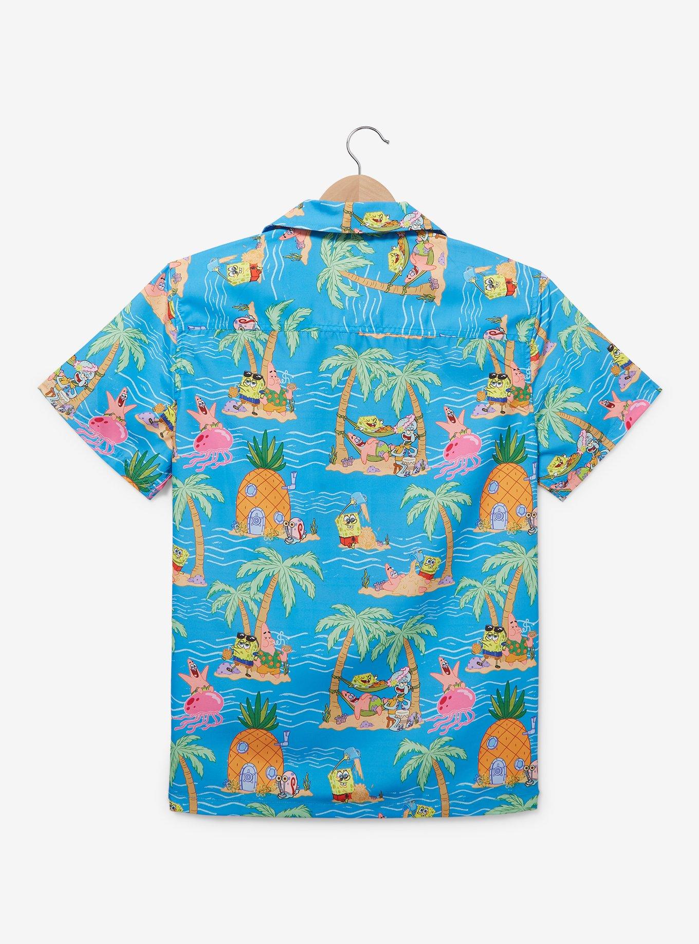 OppoSuits SpongeBob SquarePants Island Allover Print Woven Button-Up - BoxLunch Exclusive, , hi-res