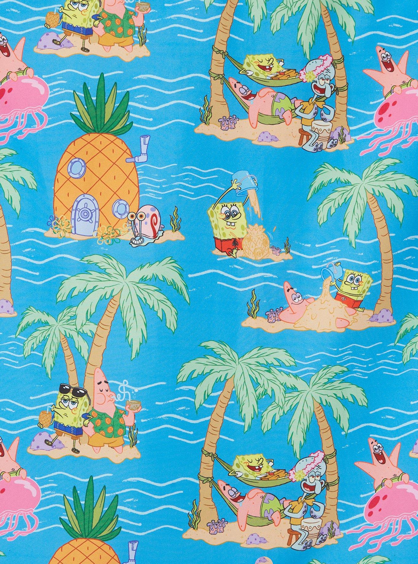 OppoSuits SpongeBob SquarePants Island Allover Print Woven Button-Up - BoxLunch Exclusive, MULTI, alternate