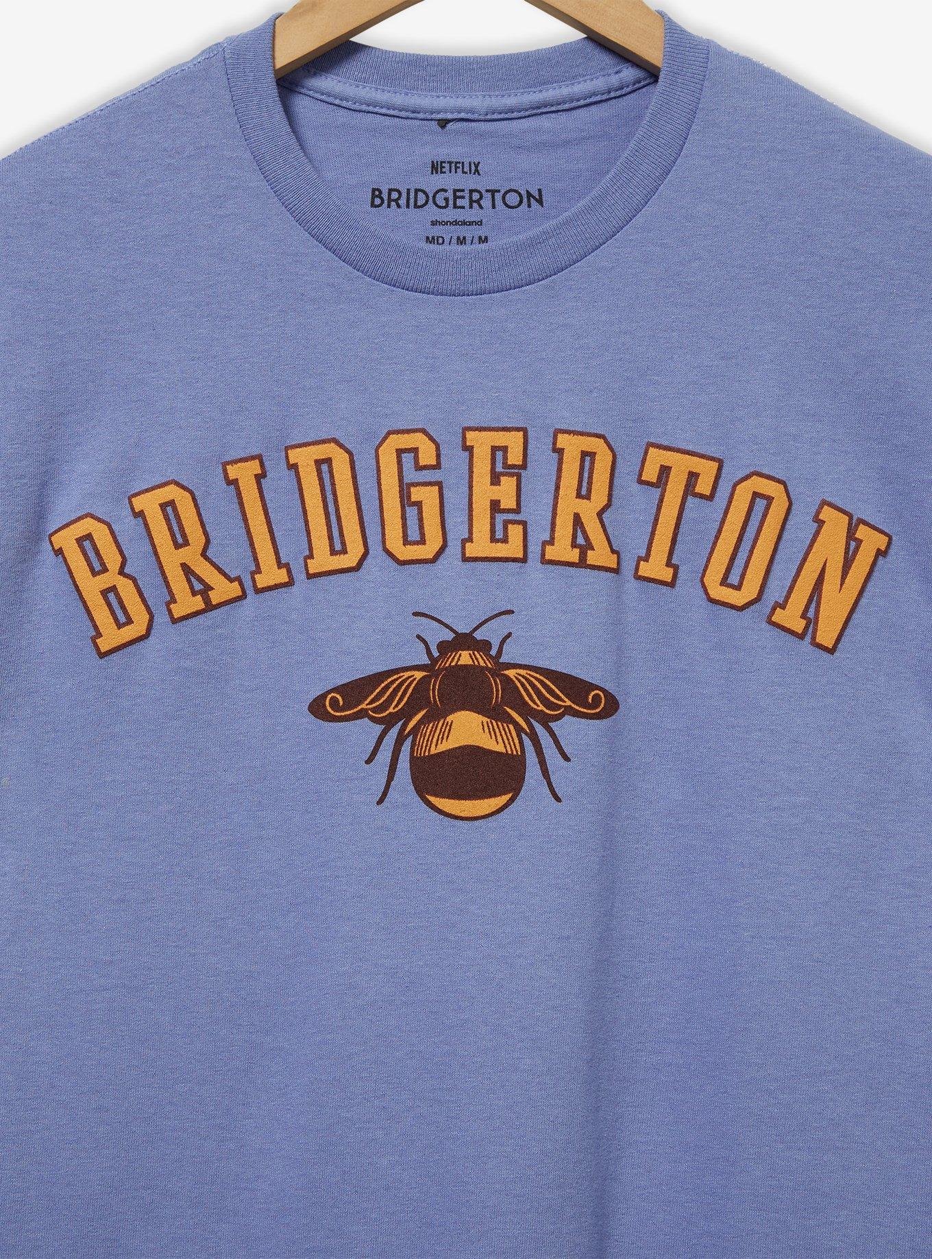 Bridgerton Bee Logo Women's T-Shirt - BoxLunch Exclusive, LIGHT PURPLE, alternate