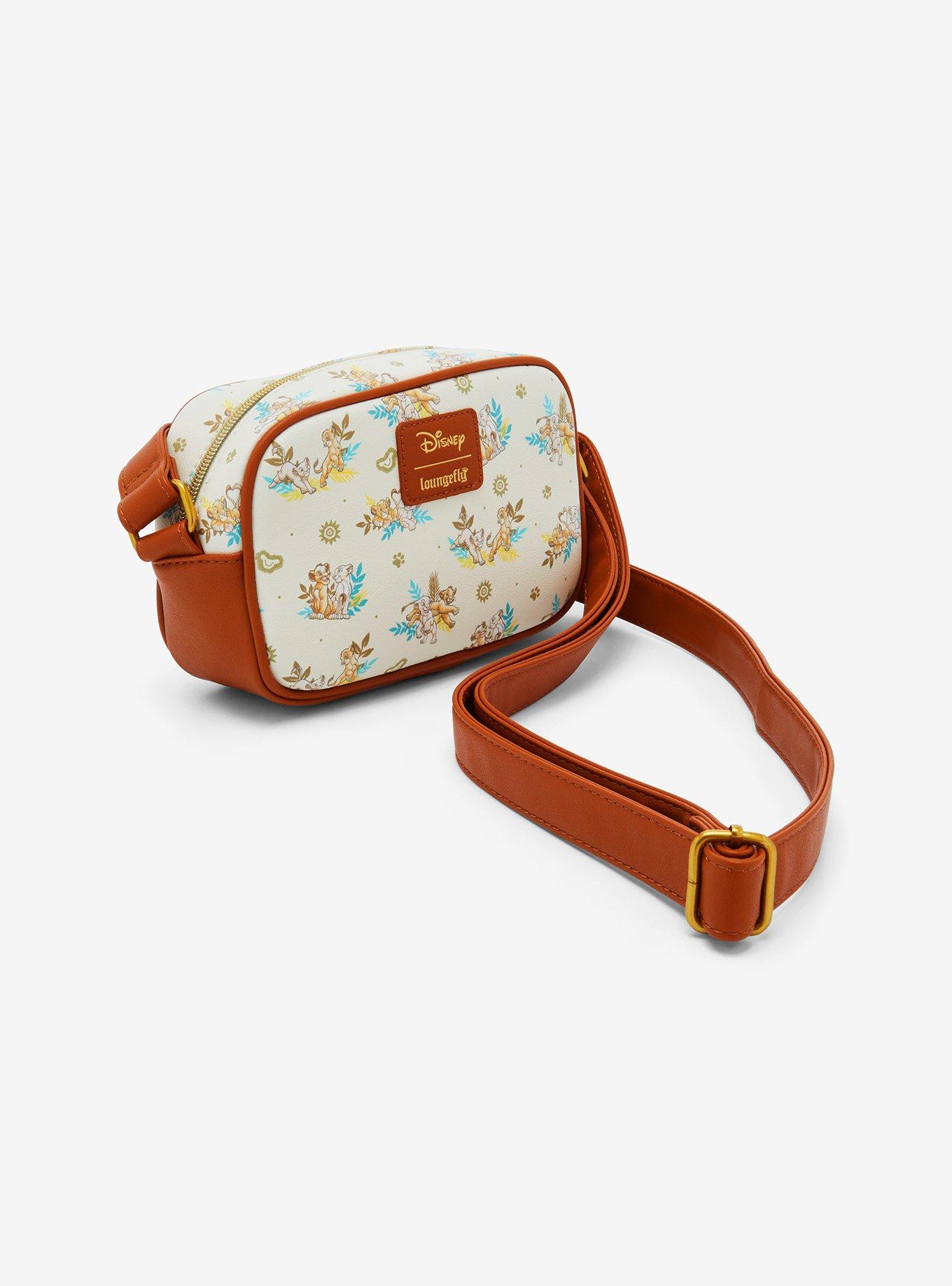 Loungefly Disney The Lion King Simba & Nala Camera Crossbody Bag