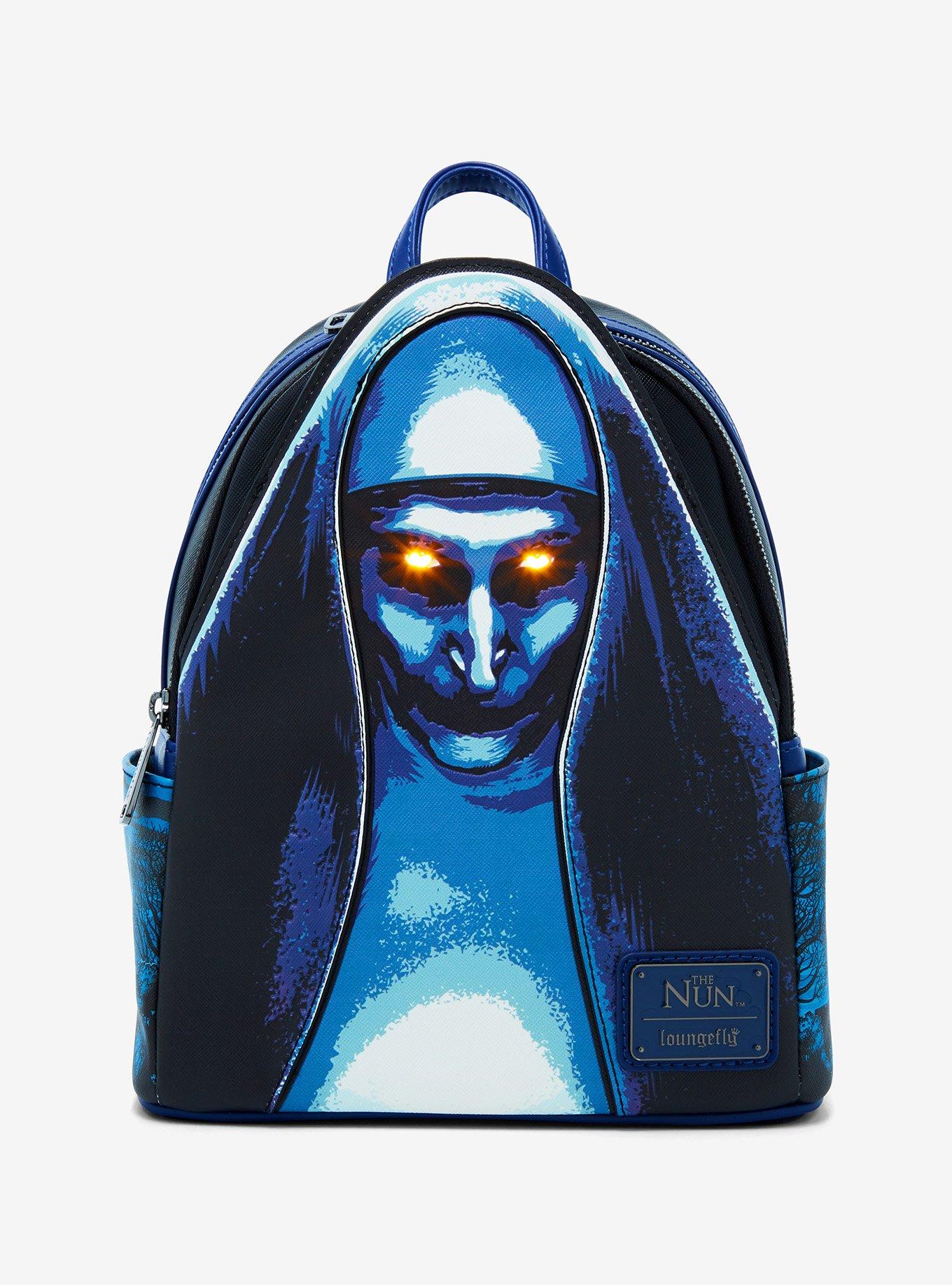 Loungefly The Nun Glowing Eyes Mini Backpack, , alternate
