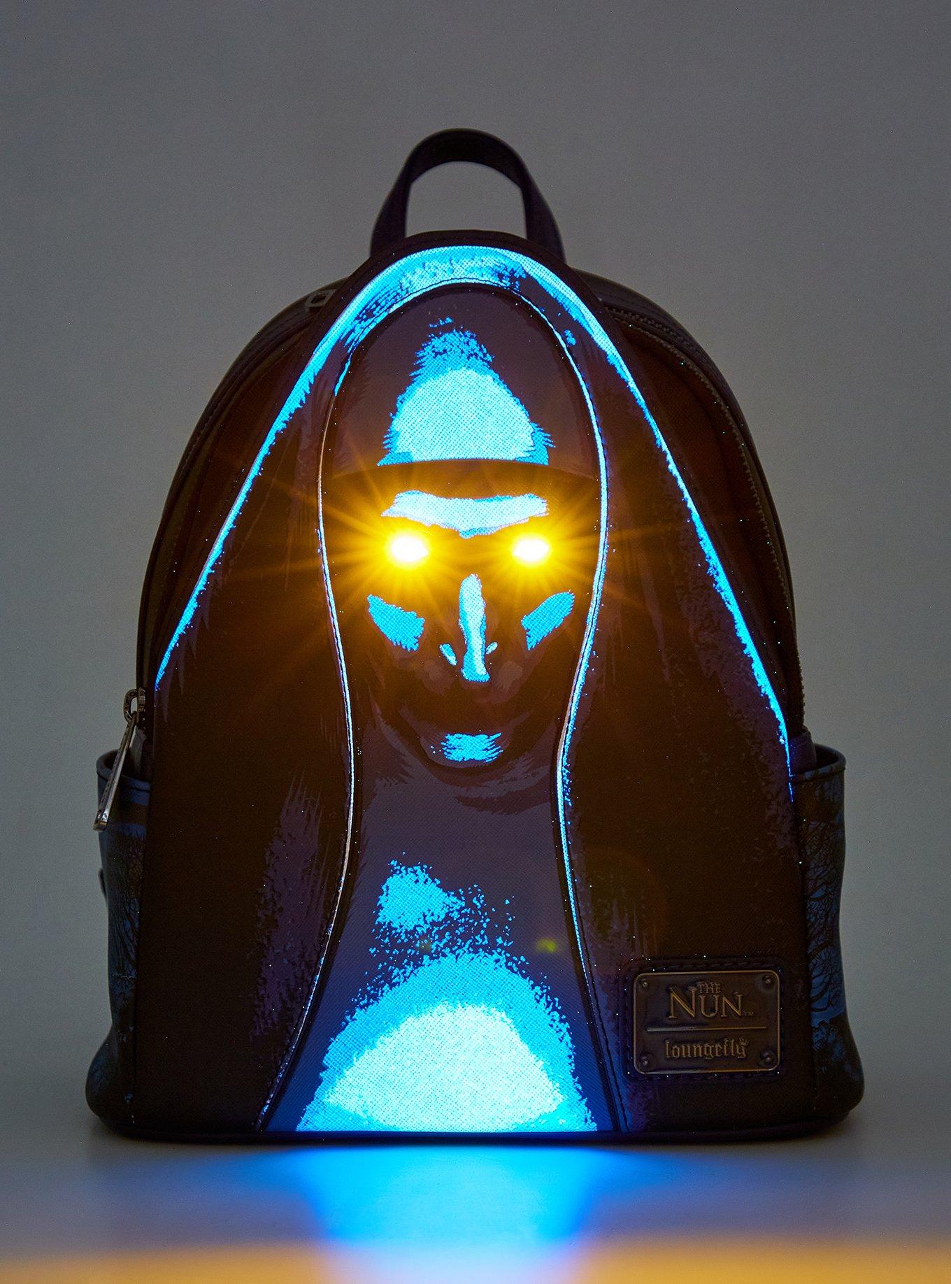 Loungefly The Nun Glowing Eyes Mini Backpack, , alternate