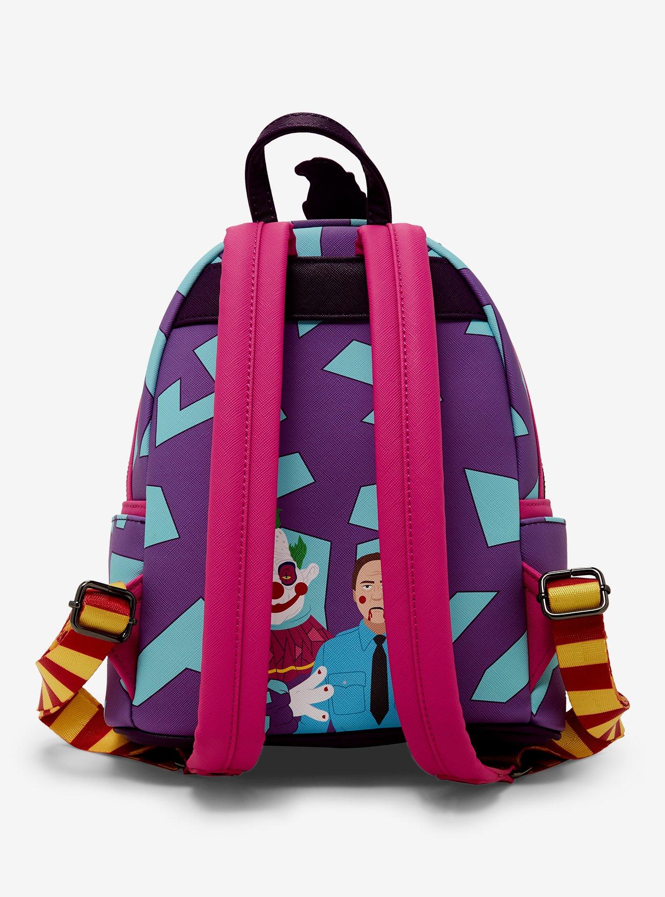 Loungefly Killer Klowns From Outer Space  Jumbo Glow-In-The-Dark Figural Mini Backpack