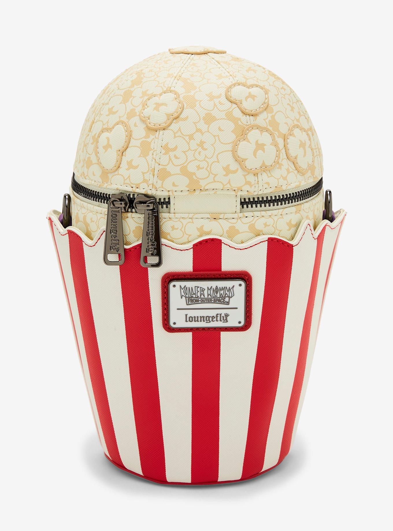 Loungefly Killer Klowns From Outer Space Popcorn Glow-In-The-Dark Crossbody Bag