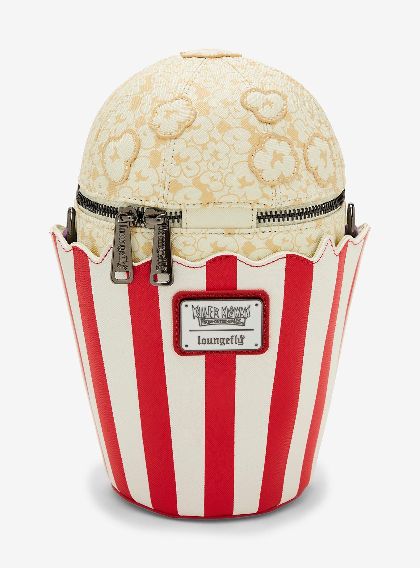 Loungefly Killer Klowns From Outer Space Popcorn Glow-In-The-Dark Crossbody Bag, , alternate