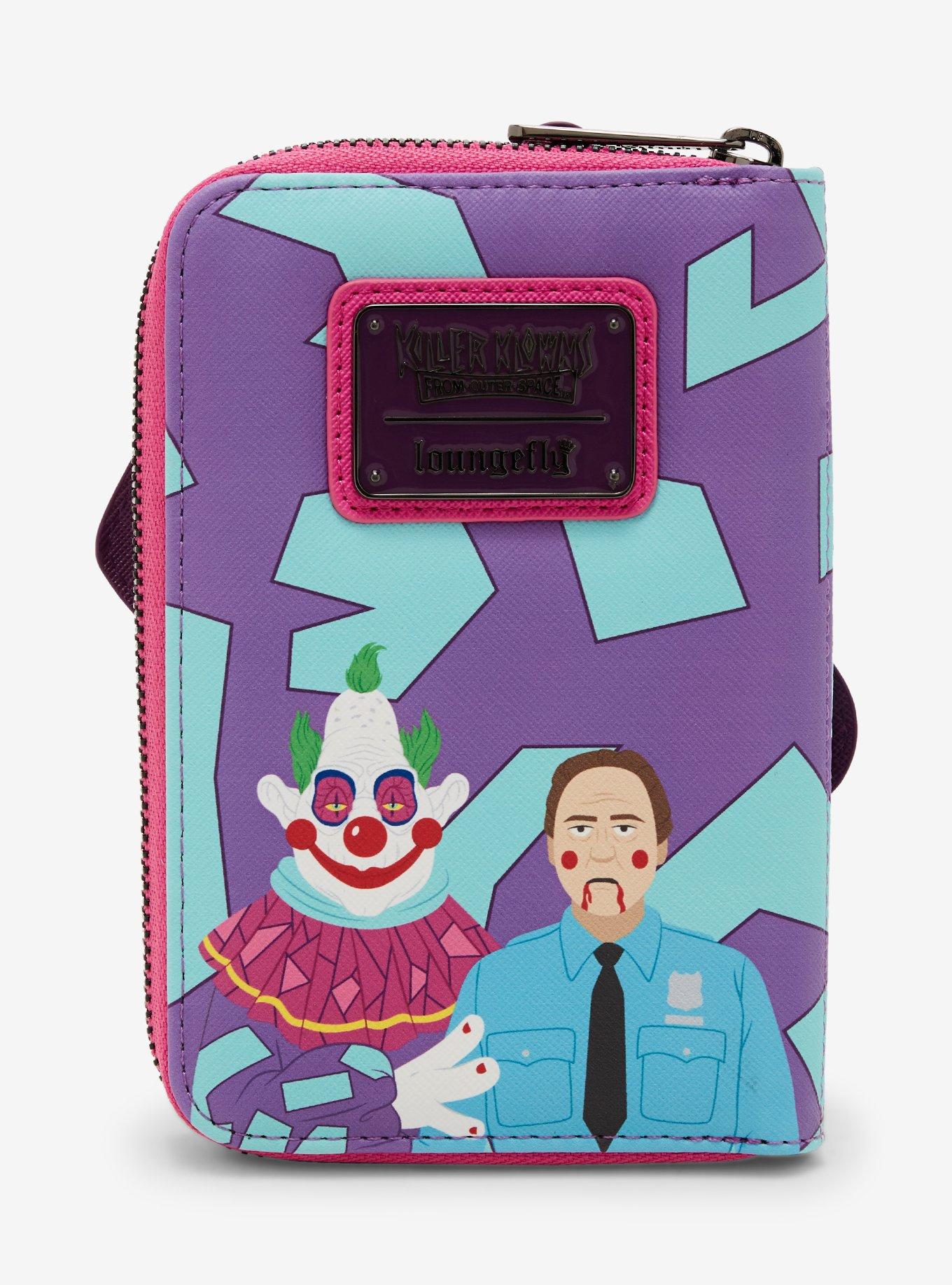 Loungefly Killer Klowns From Outer Space Jumbo Glow-In-The-Dark Zipper Wallet, , alternate