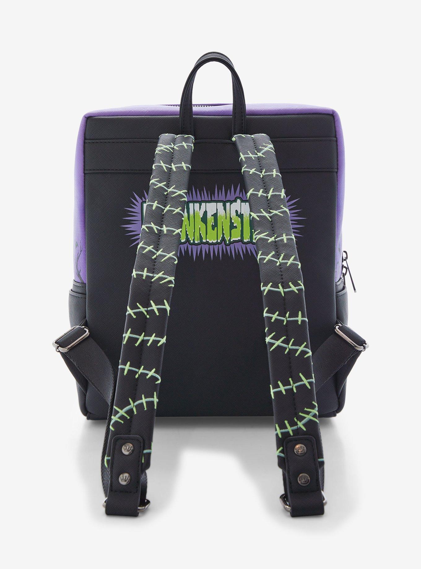 Loungefly Universal Monsters Frankenstein Glow-In-The-Dark Mini Backpack With Coin Pouch, , alternate