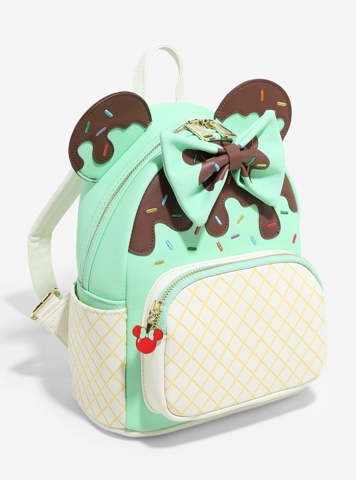 Loungefly Disney Minnie Mouse Mint Chocolate Sundae Mini Backpack, , alternate
