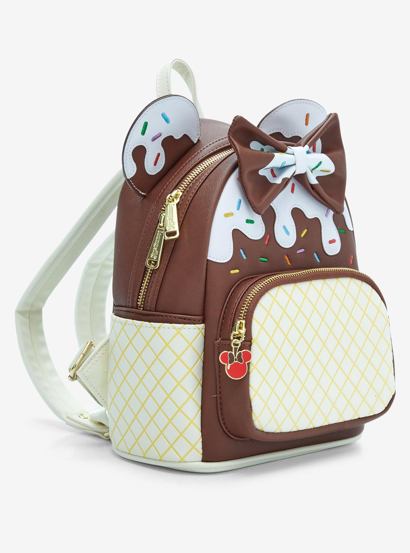 Loungefly Disney Minnie Mouse Chocolate Sundae Mini Backpack  display picture 2