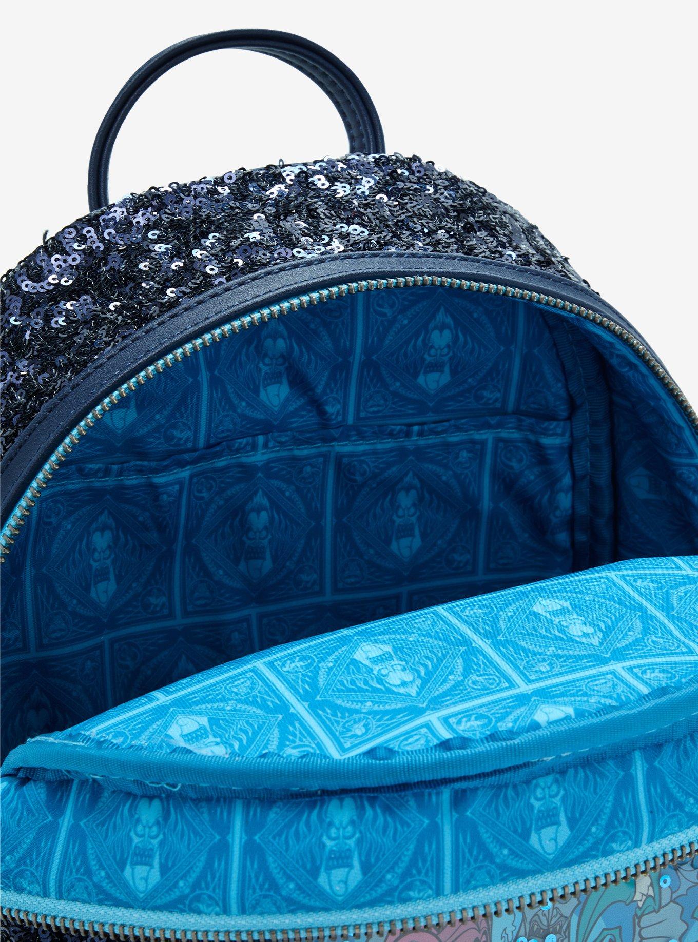 Loungefly Disney Hercules Hades Snow Globe Sequin Mini Backpack, , alternate