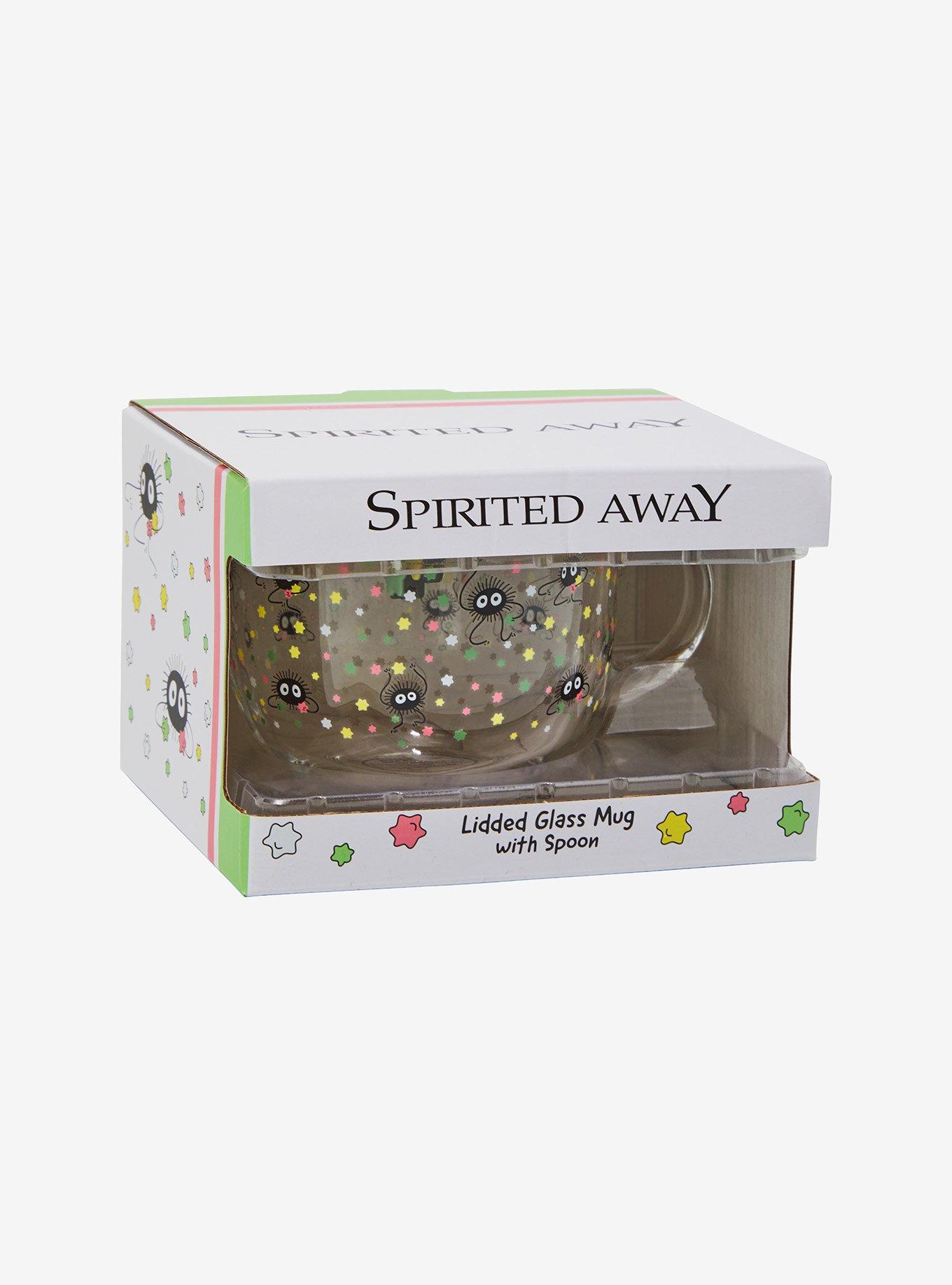 Studio Ghibli® Spirited Away Soot Sprites Glass Mug With Spoon & Lid, , alternate
