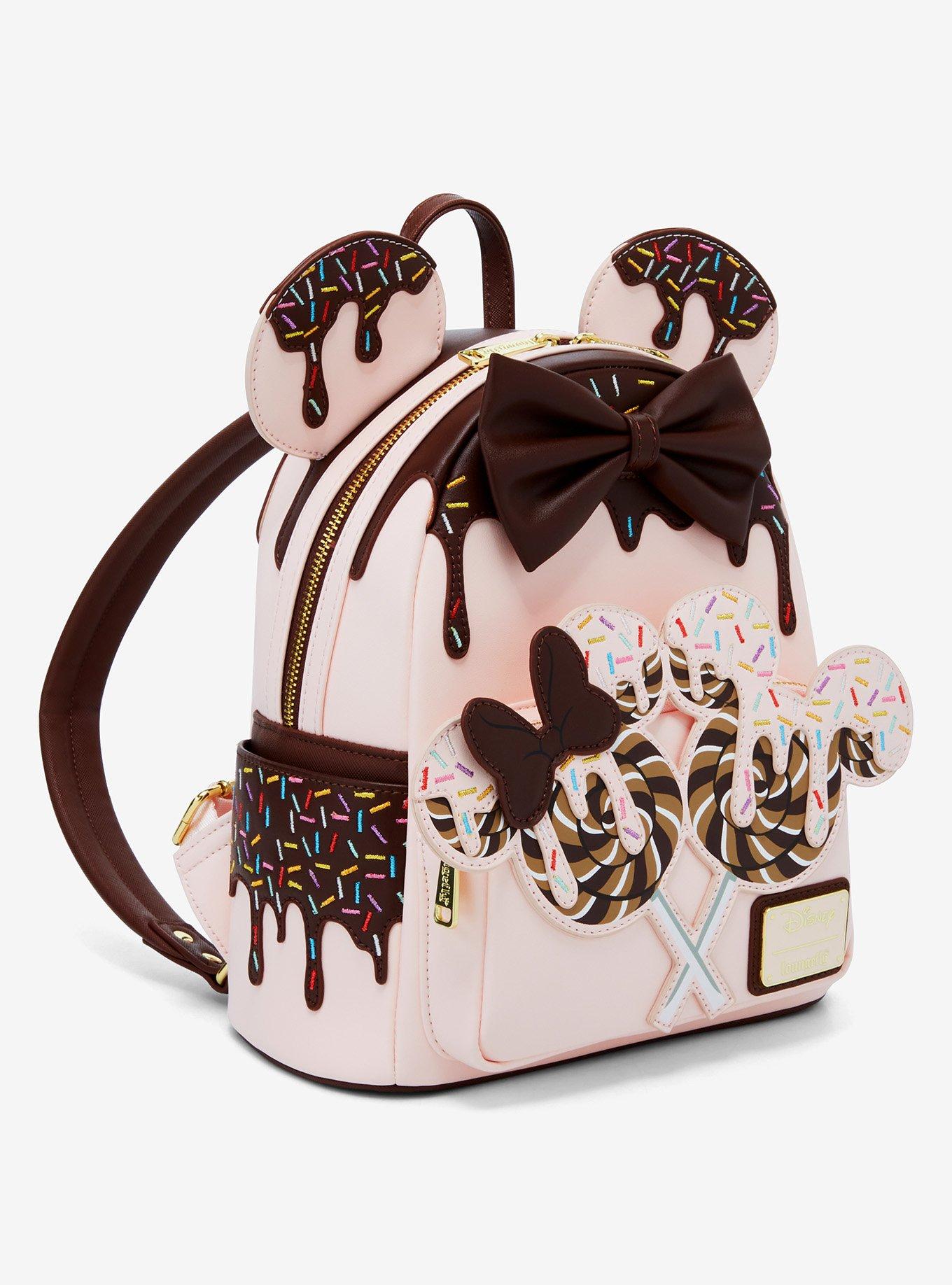 Loungefly Disney Minnie Mouse Chocolate Sprinkle Lollipop Ears Mini Backpack - BoxLunch Exclusive, , hi-res