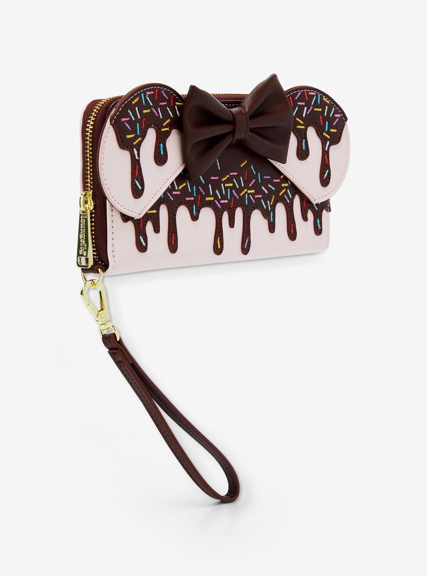 Loungefly Disney Minnie Mouse Chocolate Sprinkles Ears Zip Wallet - BoxLunch Exclusive, , hi-res