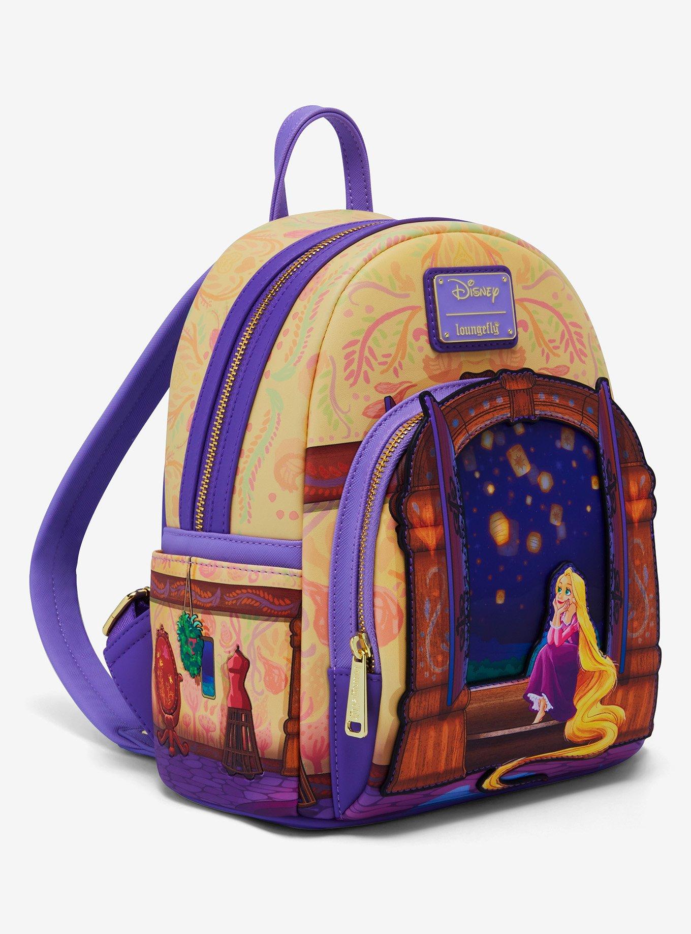 Loungefly Disney Tangled Rapunzel Lenticular Lantern Window Mini Backpack - BoxLunch Exclusive