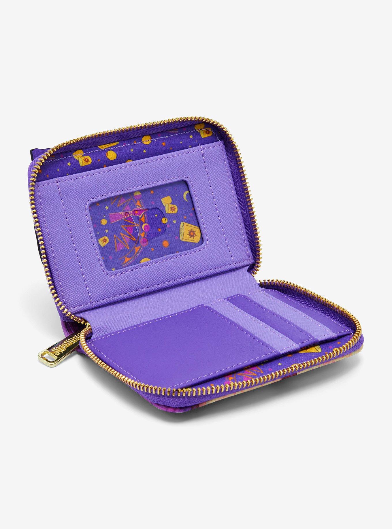 Loungefly Disney Tangled Rapunzel Lenticular Lantern Window Small Zip Wallet - BoxLunch Exclusive