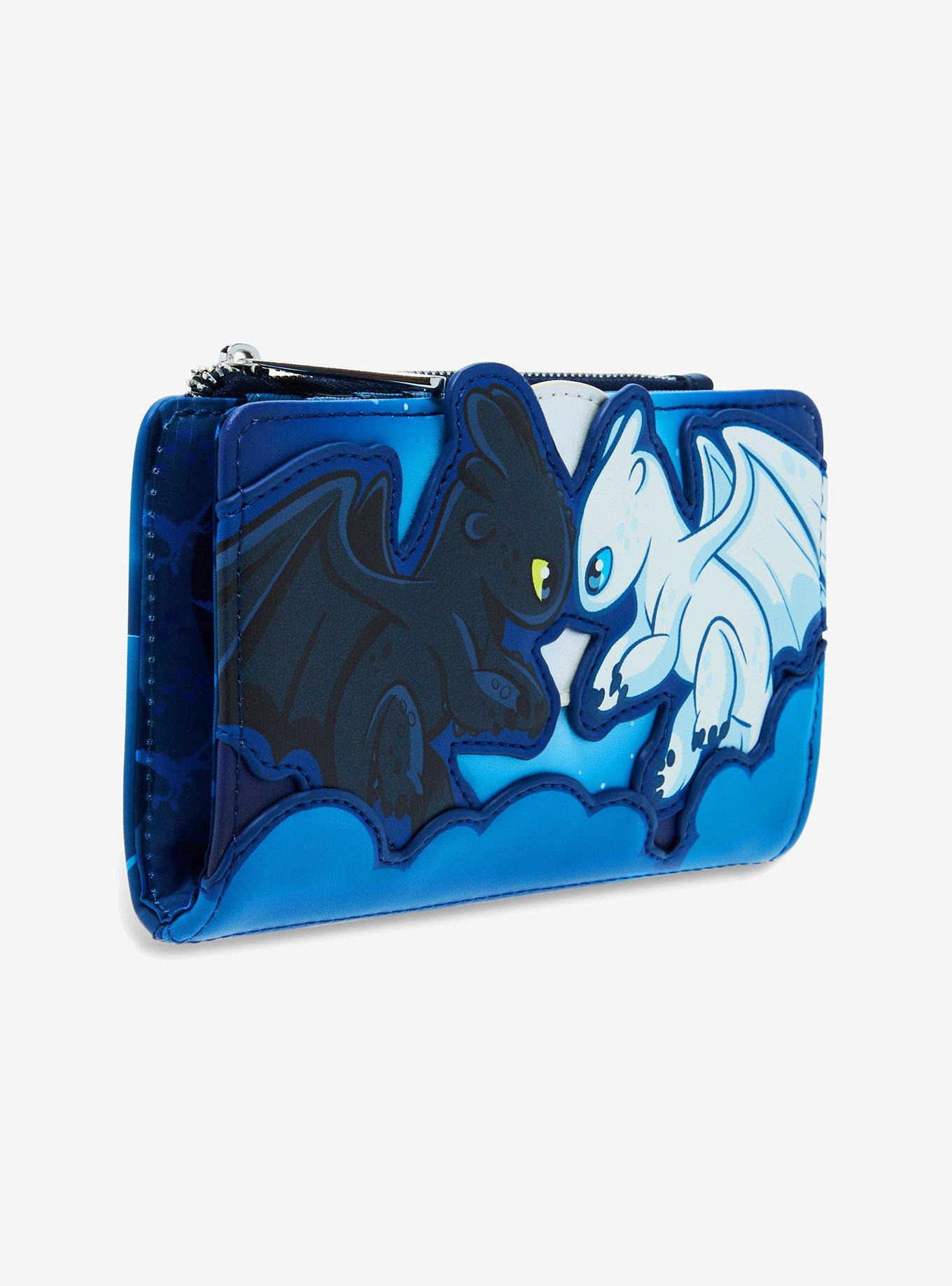 Loungefly DreamWorks How to Train Your Dragon Toothless & Light Fury Snap Wallet - BoxLunch Exclusive, , hi-res