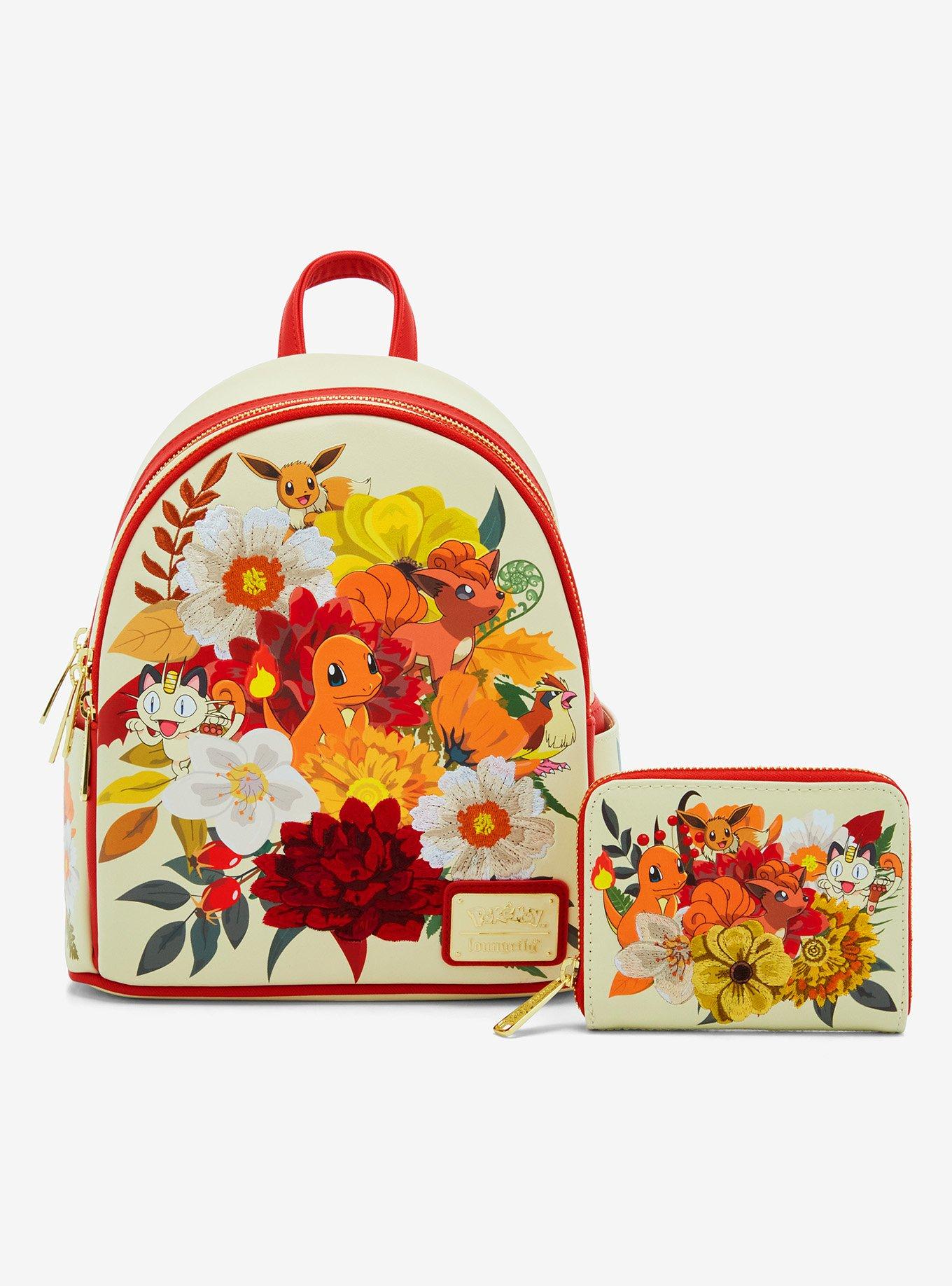 Loungefly Pokémon Charmander and Friends Floral Mini Backpack - BoxLunch Exclusive, , alternate