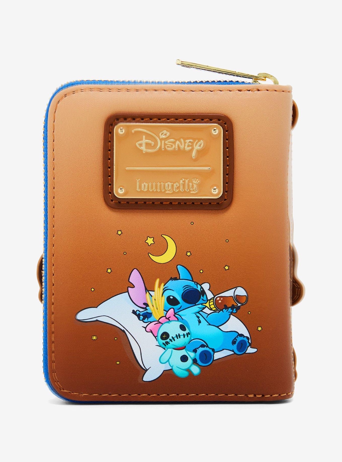 Loungefly Disney Lilo & Stitch Sleeping Stitch Small Zip Wallet - BoxLunch Exclusive, , alternate