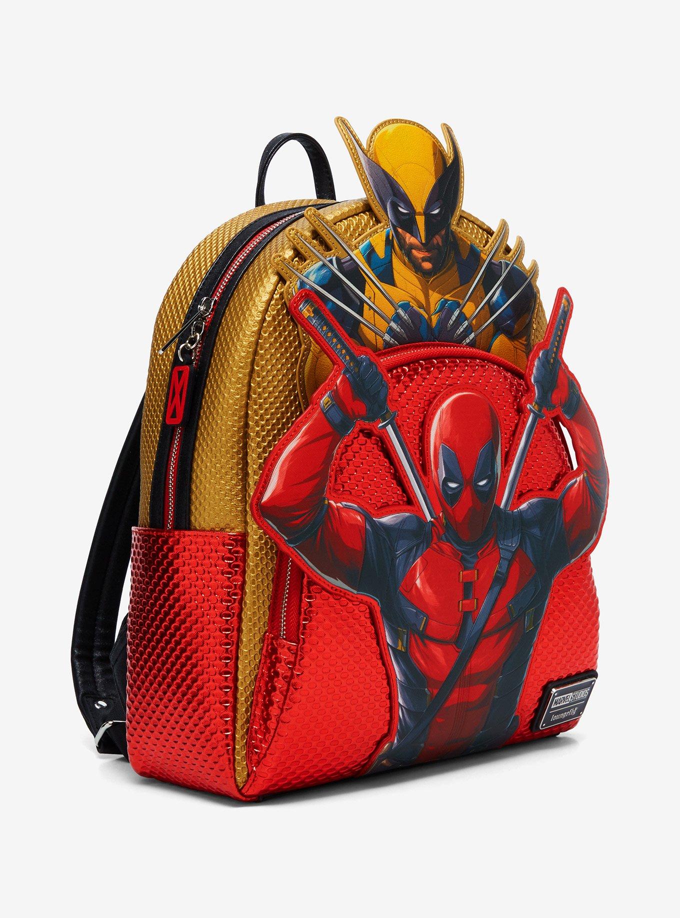 Loungefly Marvel Deadpool & Wolverine Layered Character Mini Backpack, , alternate