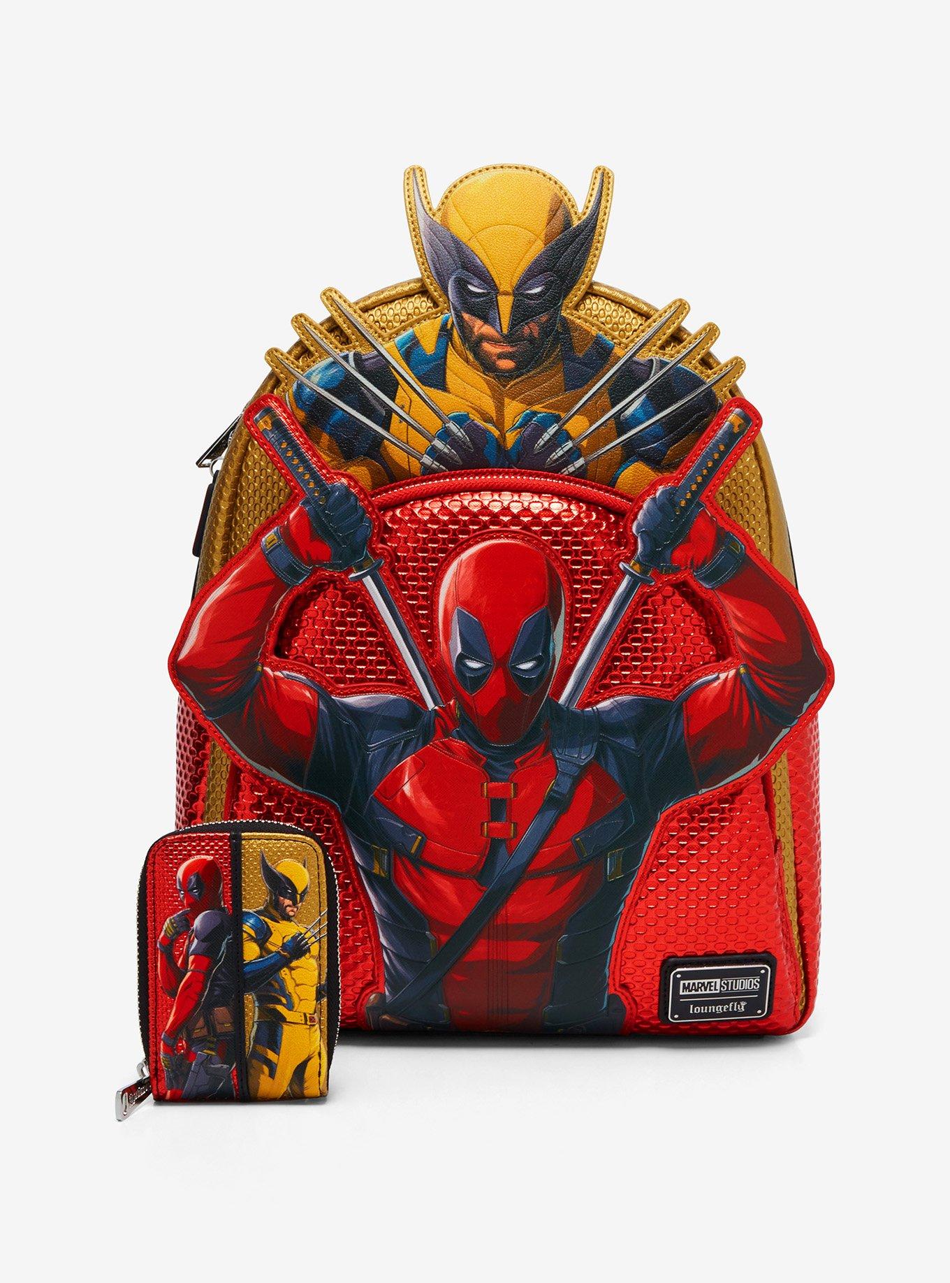 Loungefly Marvel Deadpool & Wolverine Layered Character Mini Backpack, , alternate