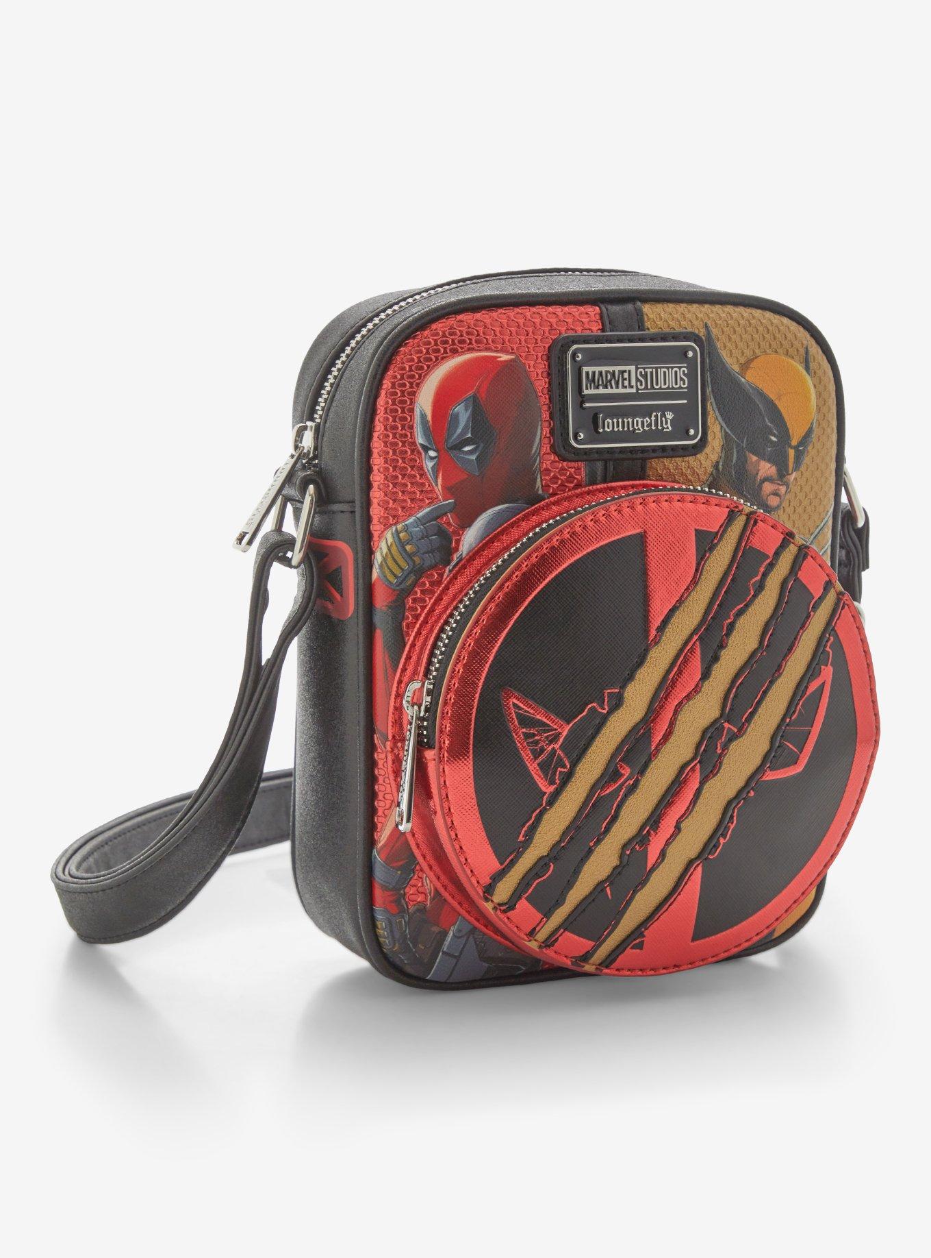 Loungefly Marvel Deadpool & Wolverine Split Logo Crossbody Bag, , hi-res