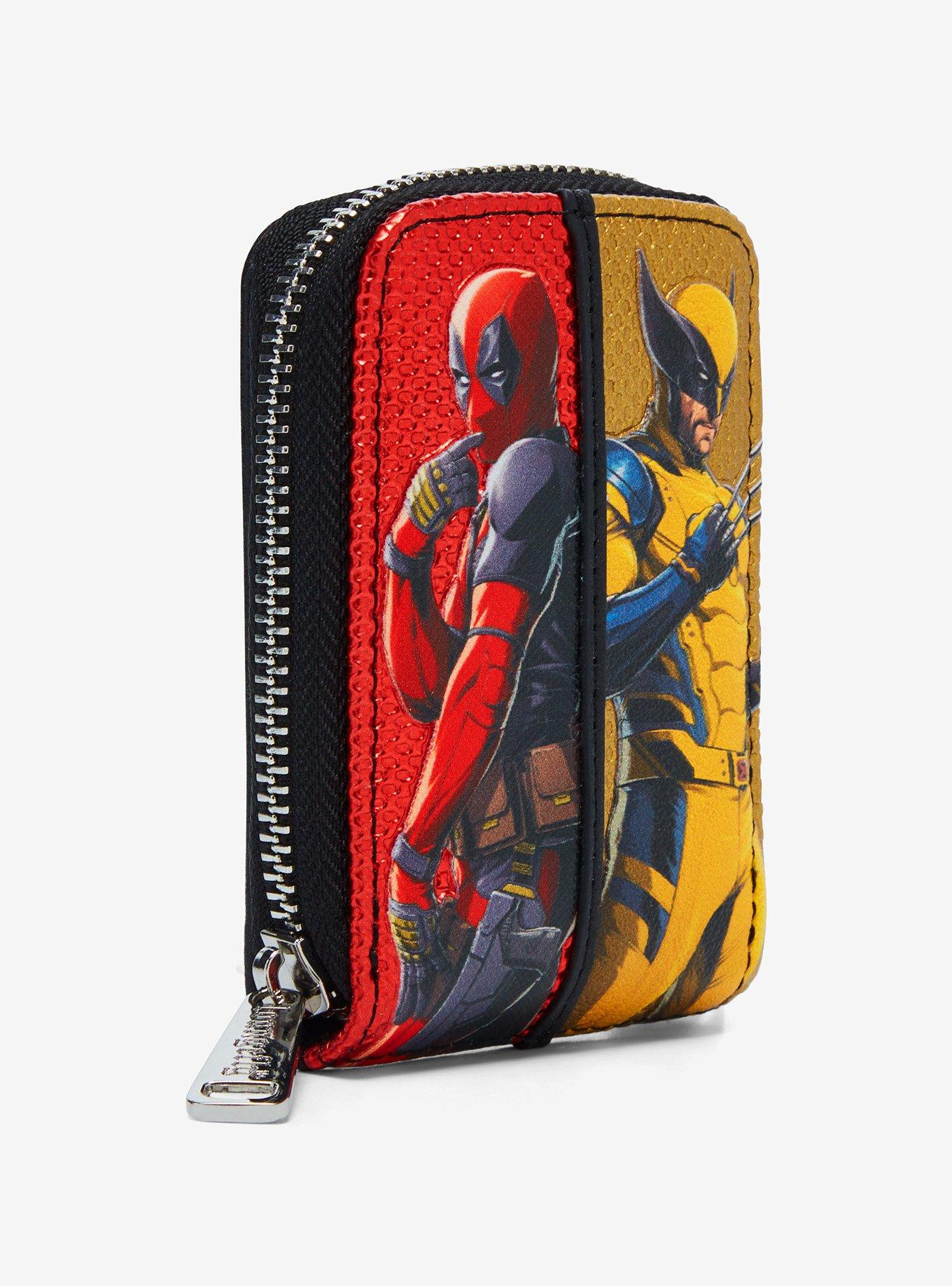 Loungefly Marvel Deadpool & Wolverine Split Portrait Accordion Wallet, , alternate